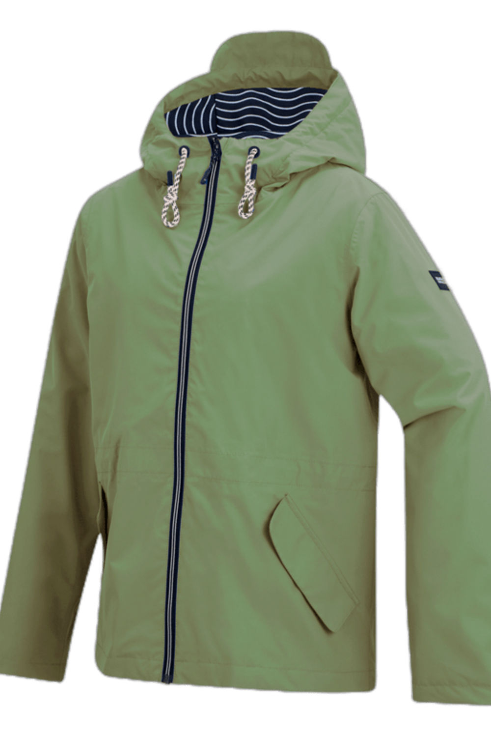 Green Bayletta Grid Distress Waterproof Jacket, Image 3 of 3