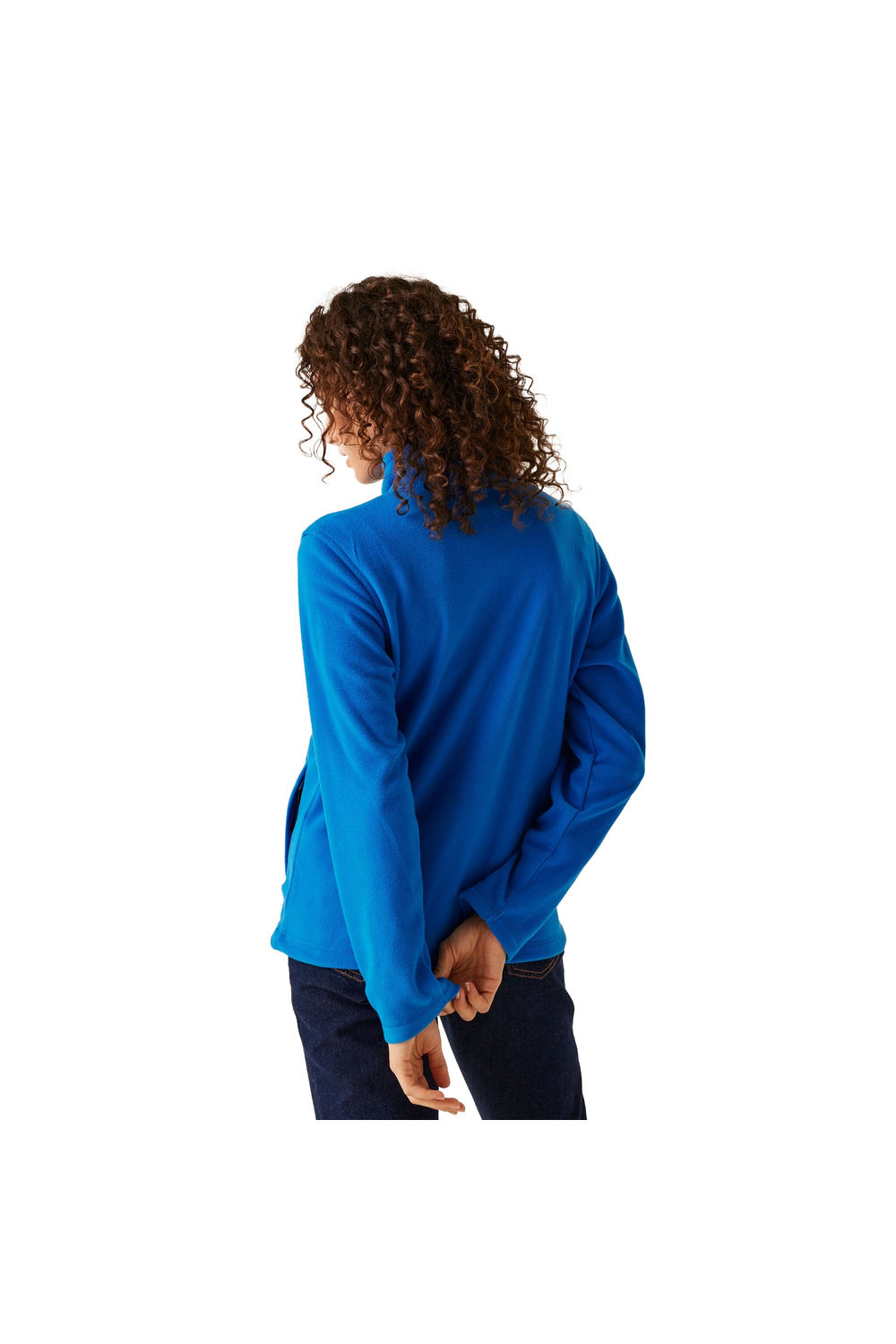 Navy Microfleece Full Zip Jacket, Image 4 of 4