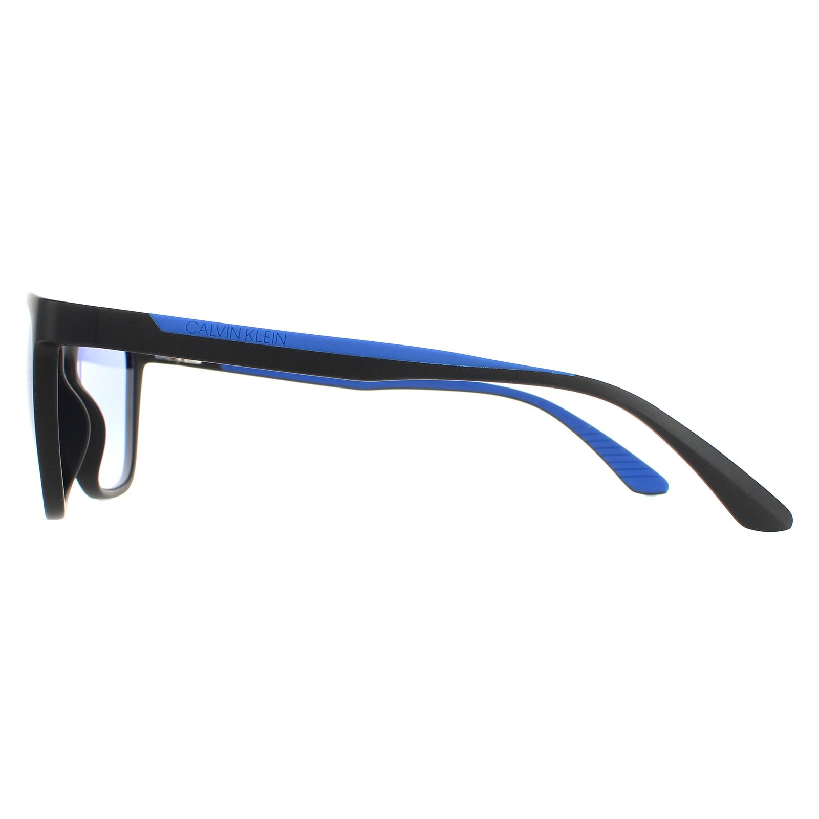 Black Calvin Klein Black Square Matte Black Blue CK20545S, Image 3 of 4