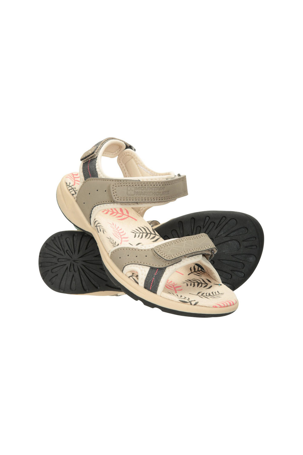 Beige Athens Leaves Sandals, Image 7 of 7
