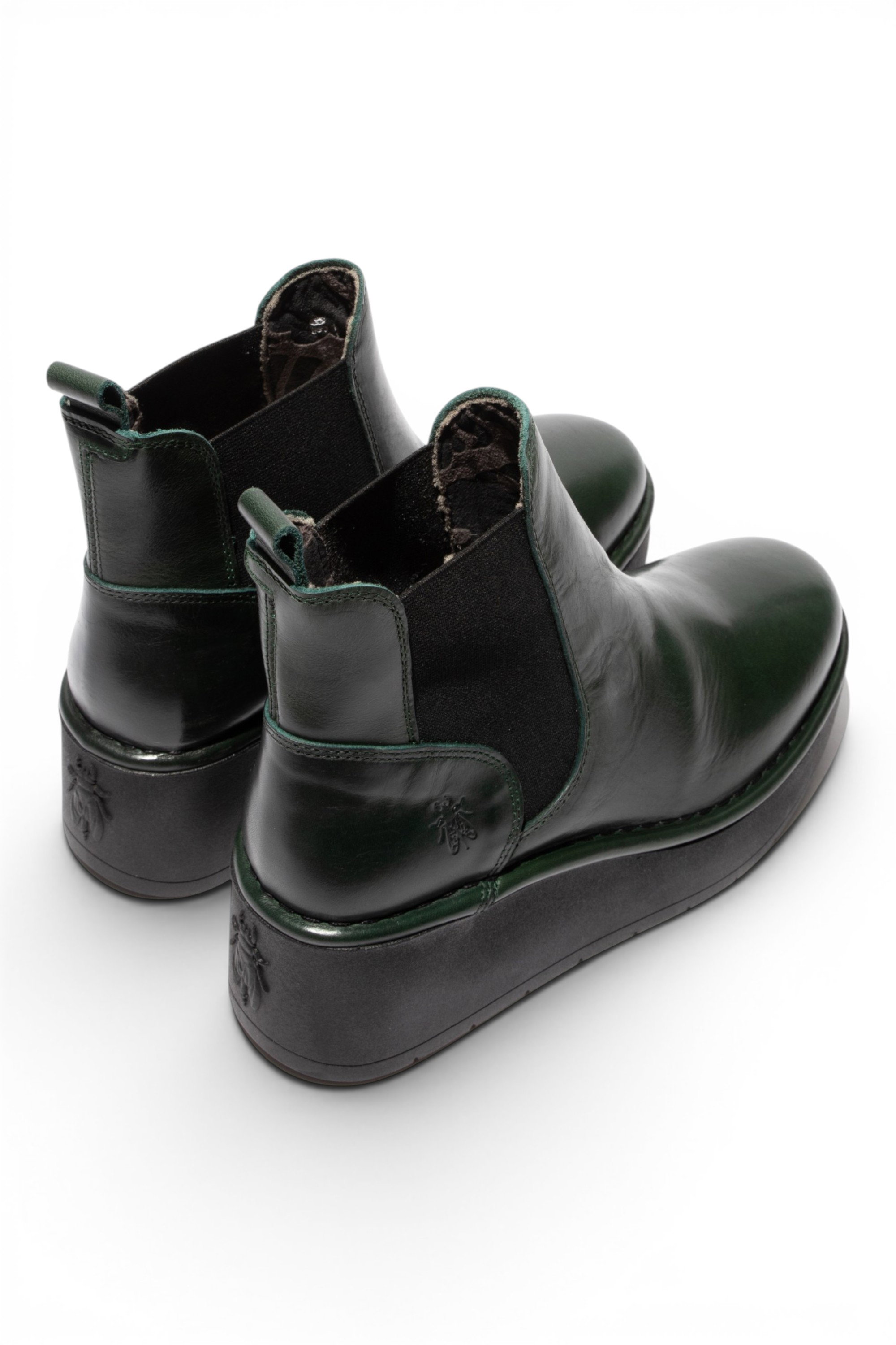 Green Womens MES 2 Calf Leather Zip Boots, Image 5 of 5