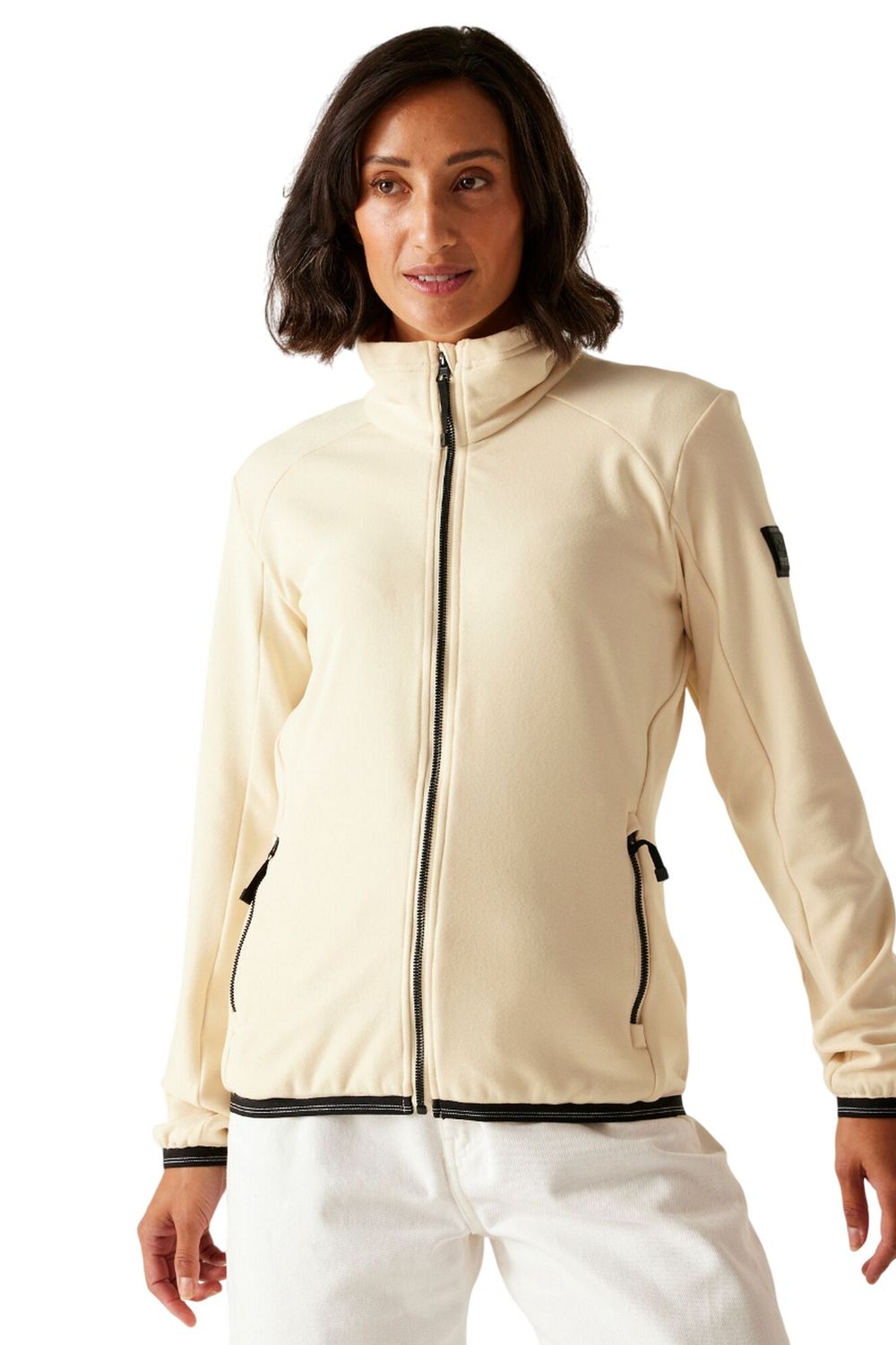 Cream Bayhill Zipped Fleece Jacket, Image 5 of 5
