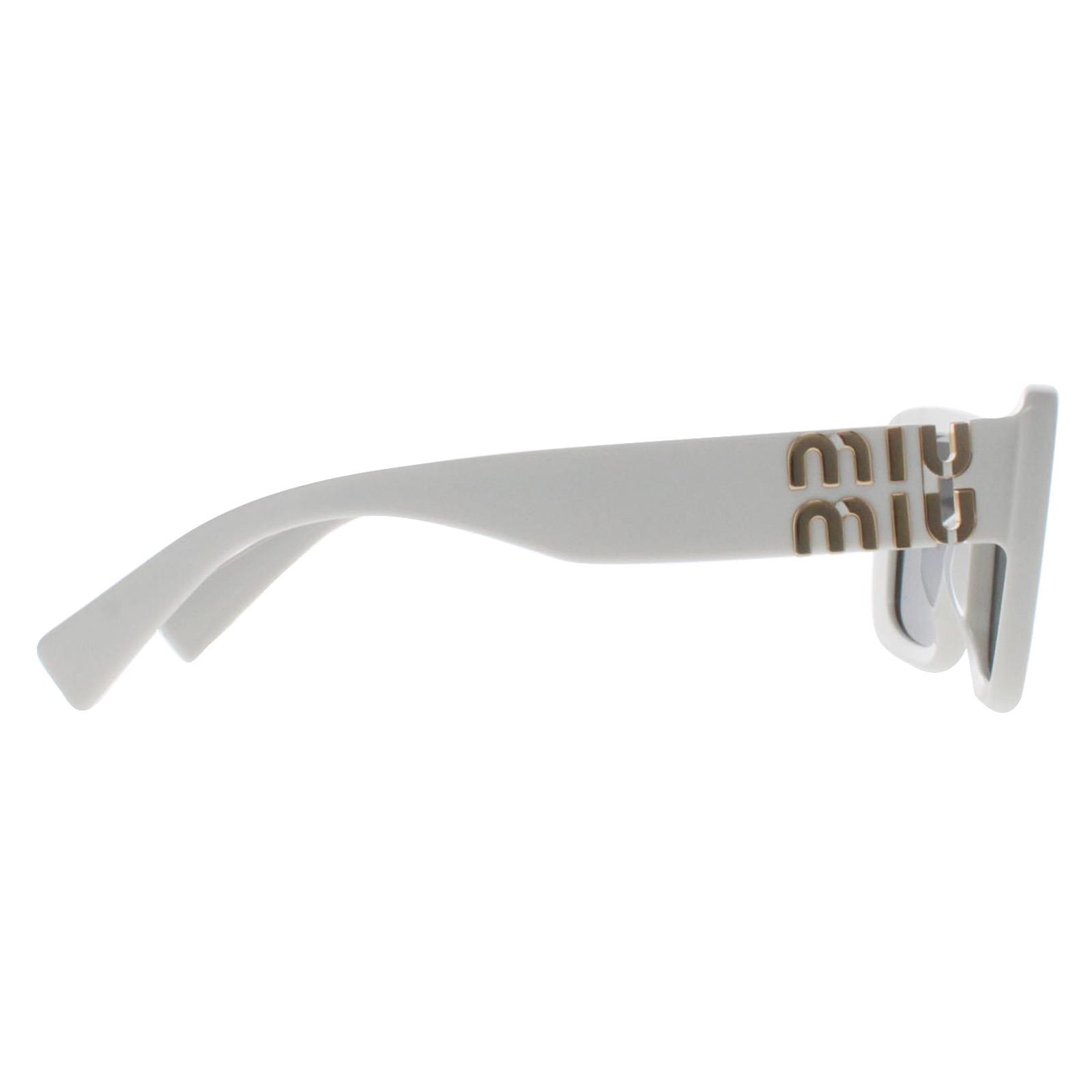 White Miu Miu White Rectangle White Dark Grey MU07YS, Image 4 of 5