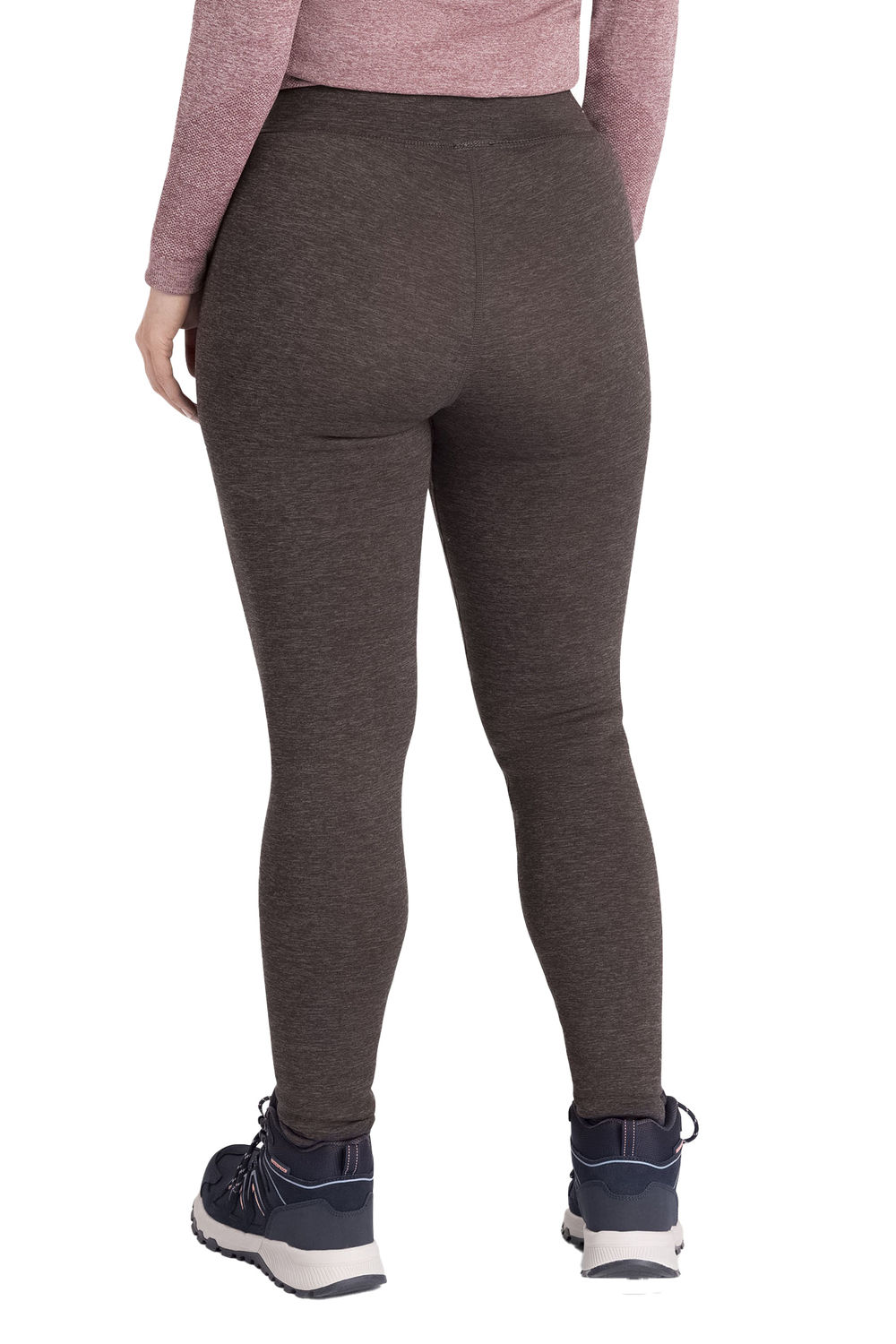 Grey Fuzzy Sherpa Leggings, Image 2 of 3