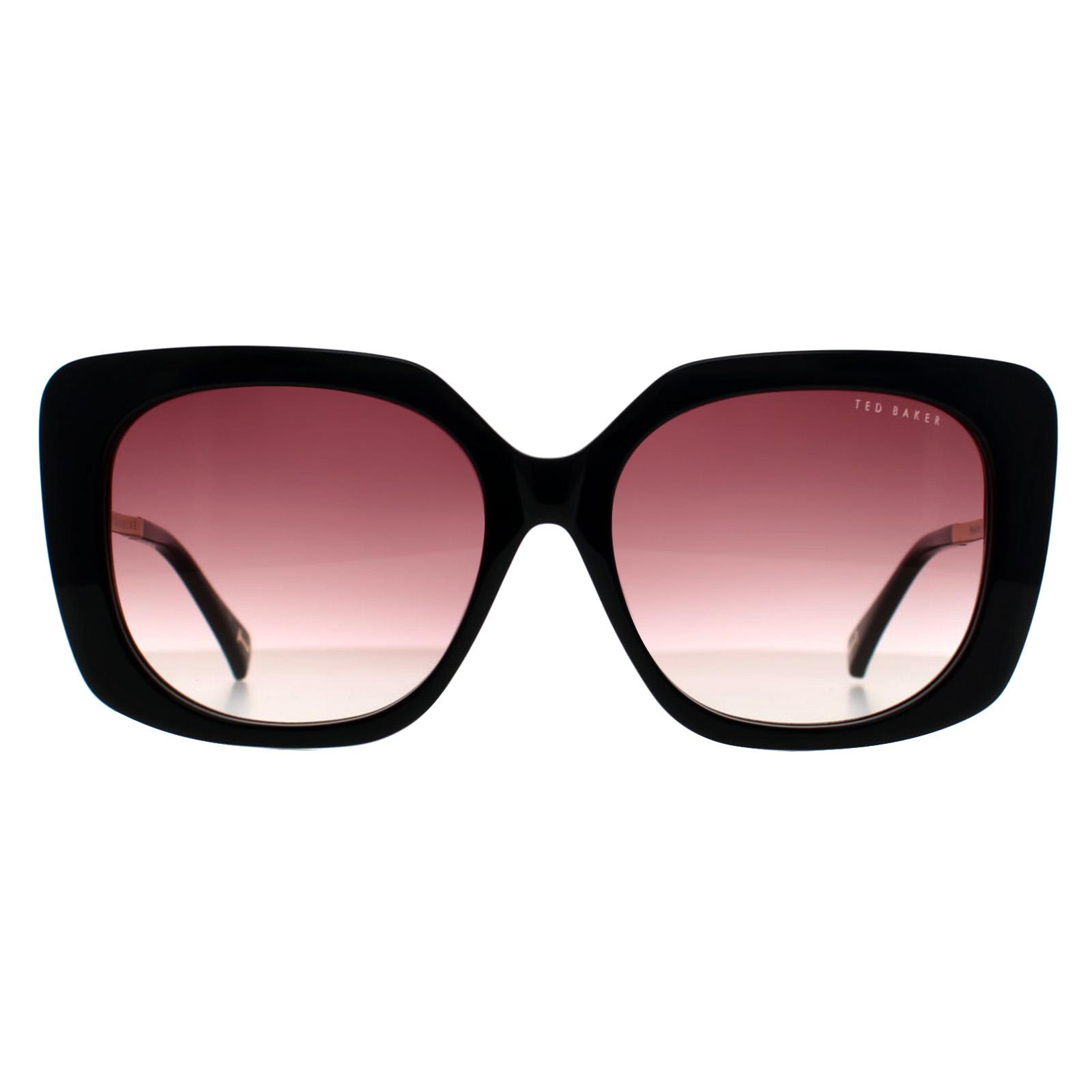 Black Ted Baker Black Square Gloss Black Brown Gradient TB1732 Heather, Image 1 of 3