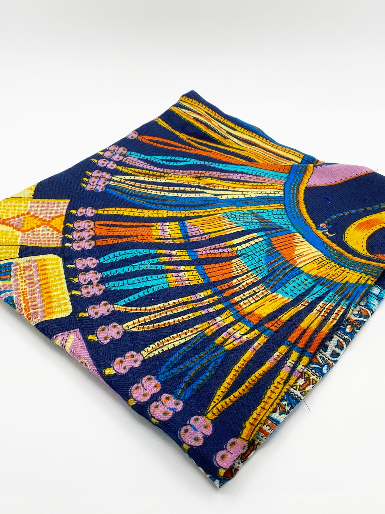 Blue Multi Print Scarf, Image 1 of 3