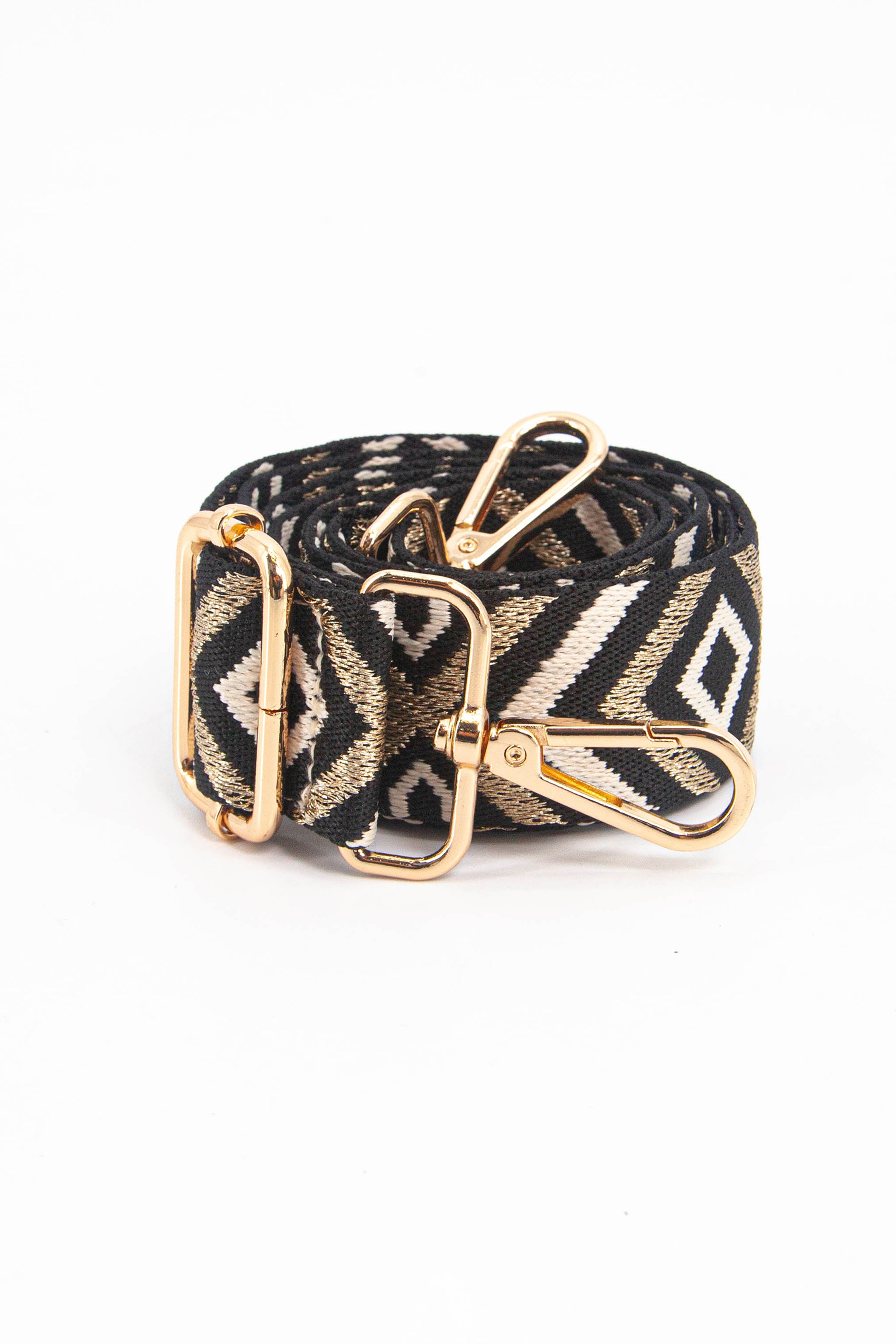 Gold Aztec Woven Bag Strap, Image 3 of 4