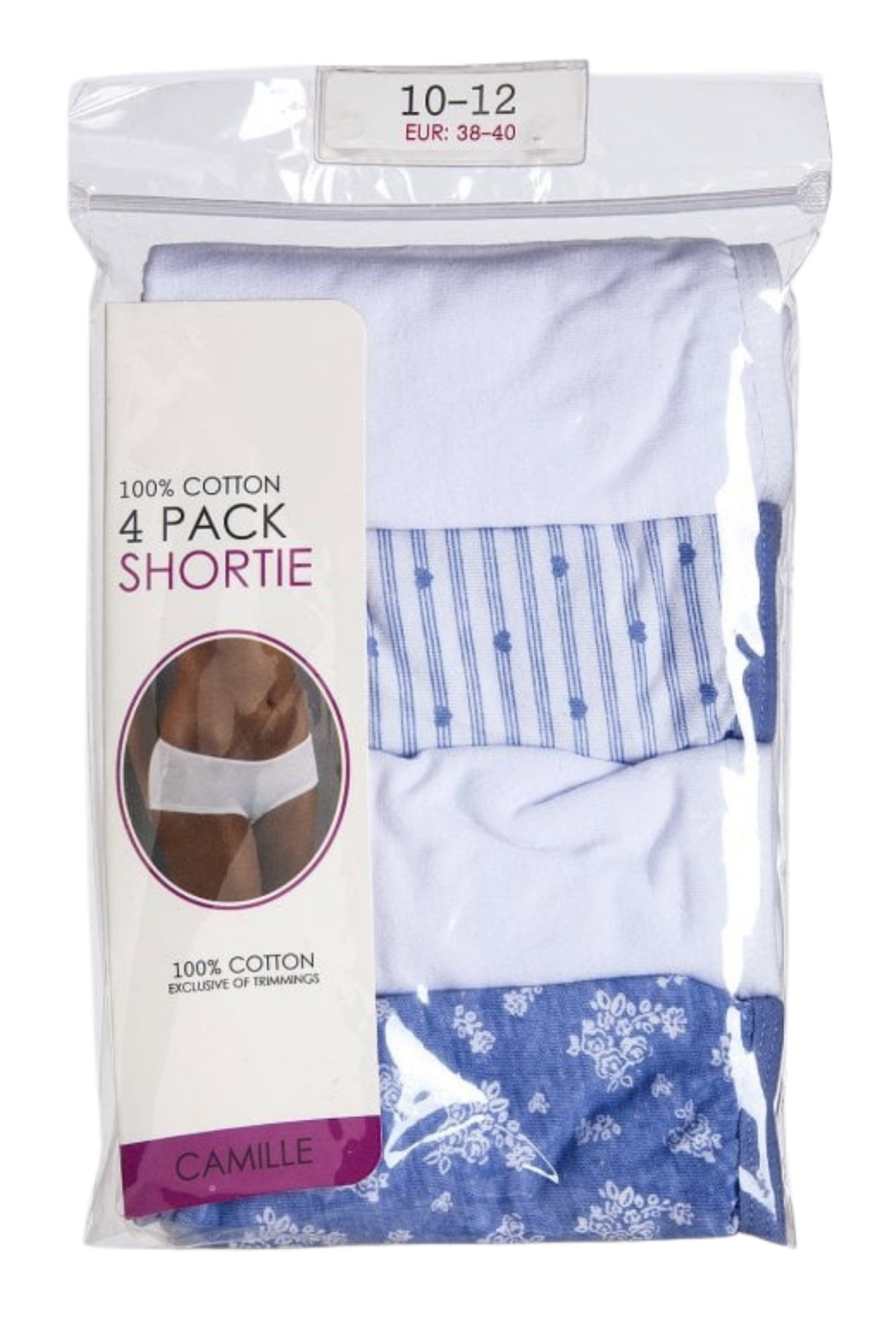 Multi 4 Pack Mixed Shortie Briefs, Image 5 of 5