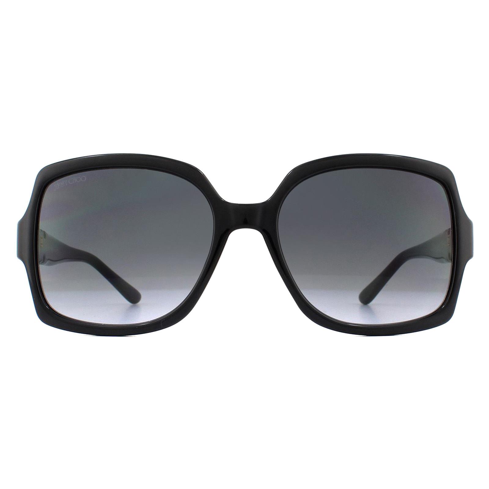 Black Jimmy Choo Black Square Black Dark Grey Gradient SAMMI/G/S Sunglasses, Image 1 of 4
