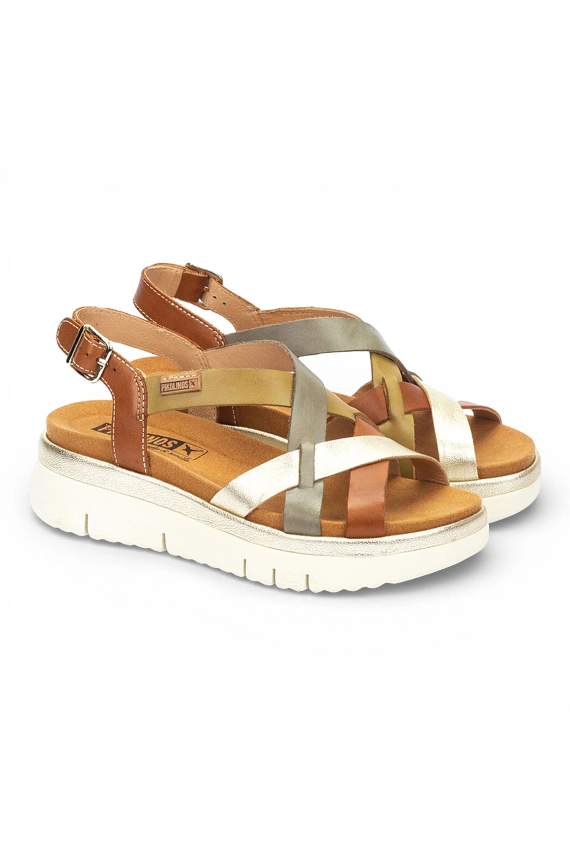 Brown Womens Heel Summer Sandals -W4N-0650C1, Image 4 of 8