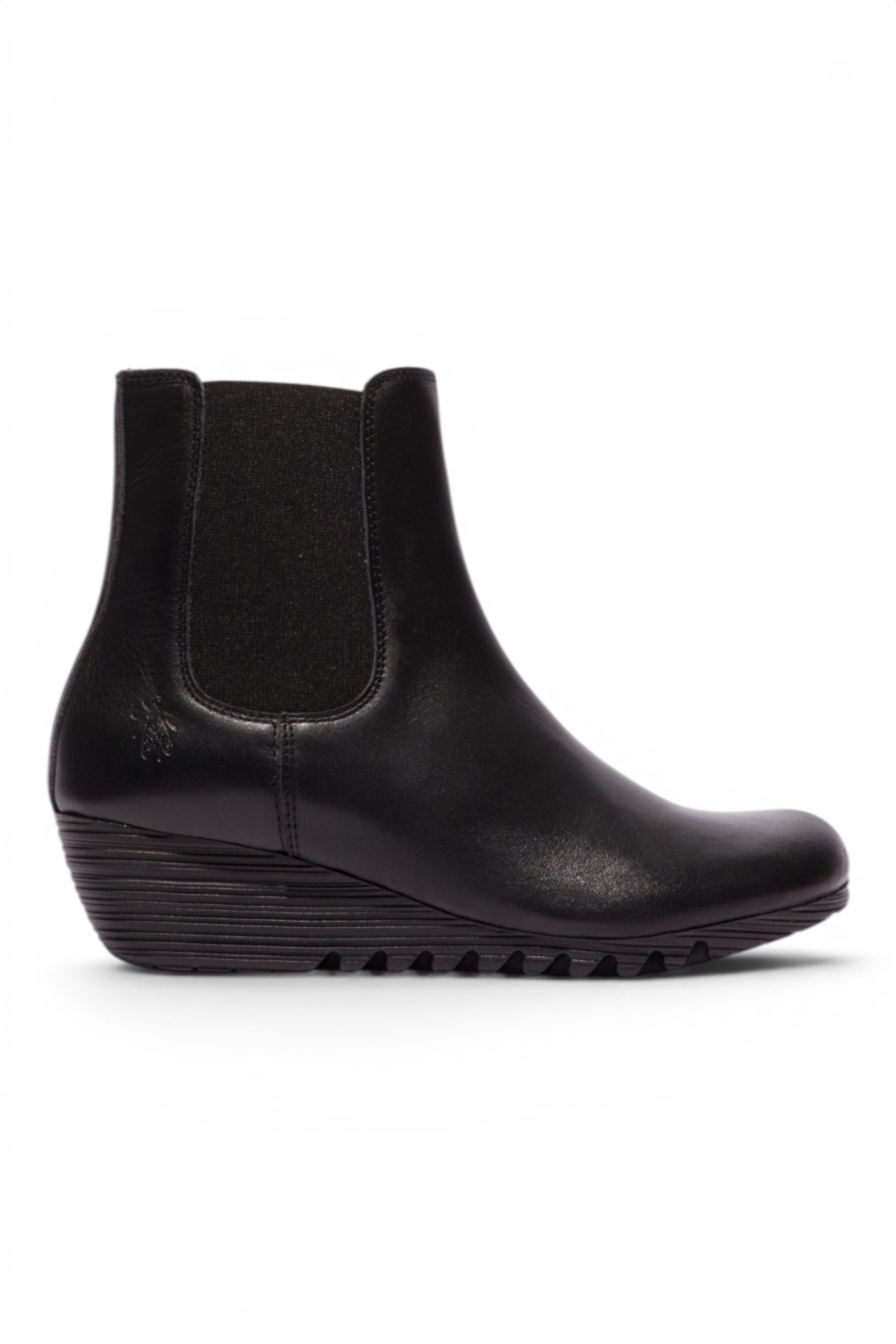 Black Womens Leather heel Chelsea Boot-ORFU496, Image 1 of 5