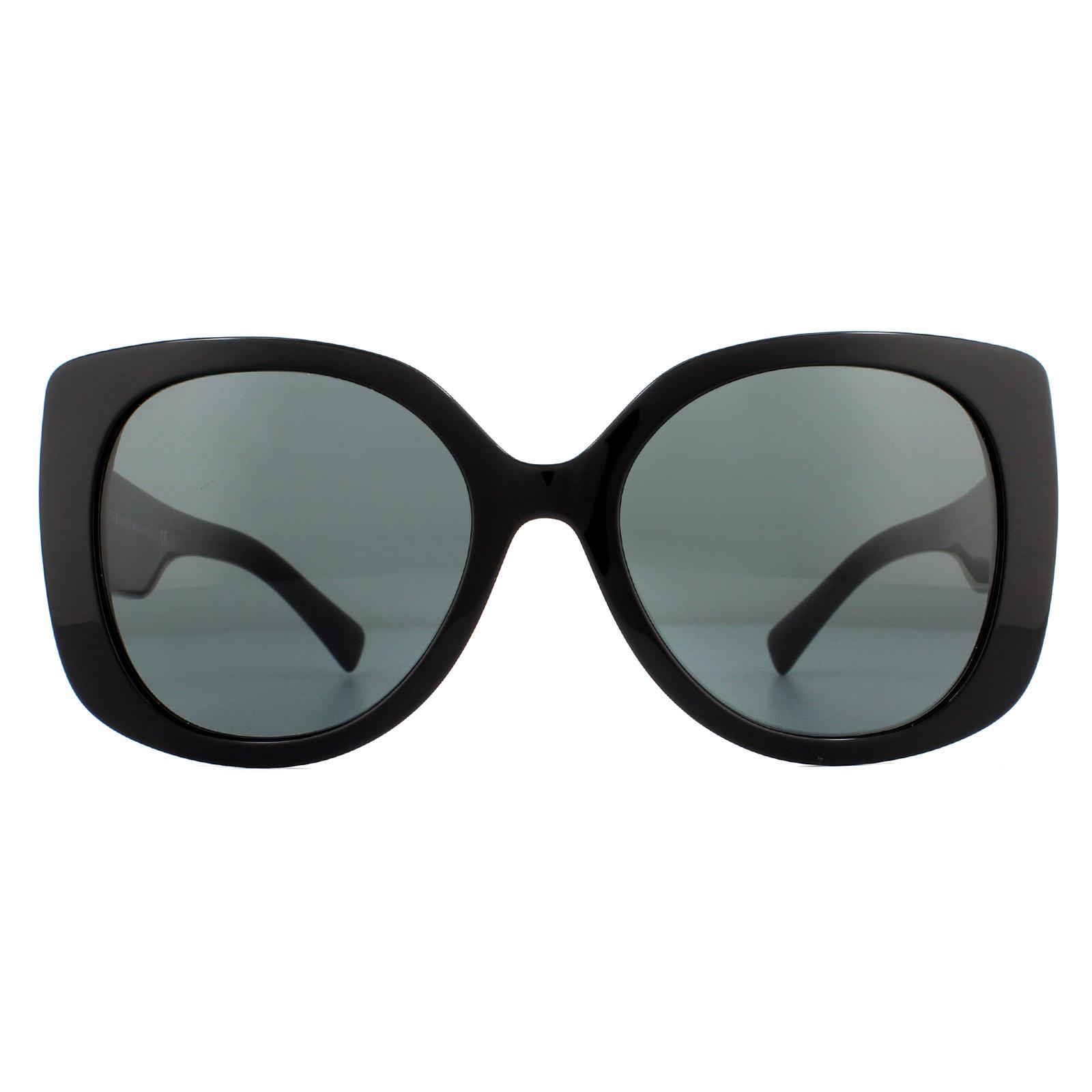 Black Versace Black Square Black Dark Grey Sunglasses, Image 1 of 4