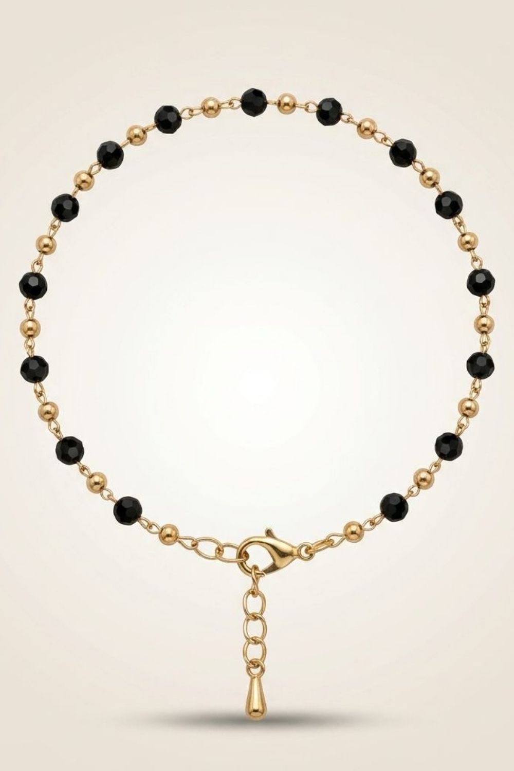 Gold Bead Chain Nazaria protection Indian Payal Emo Anklet, Image 1 of 2