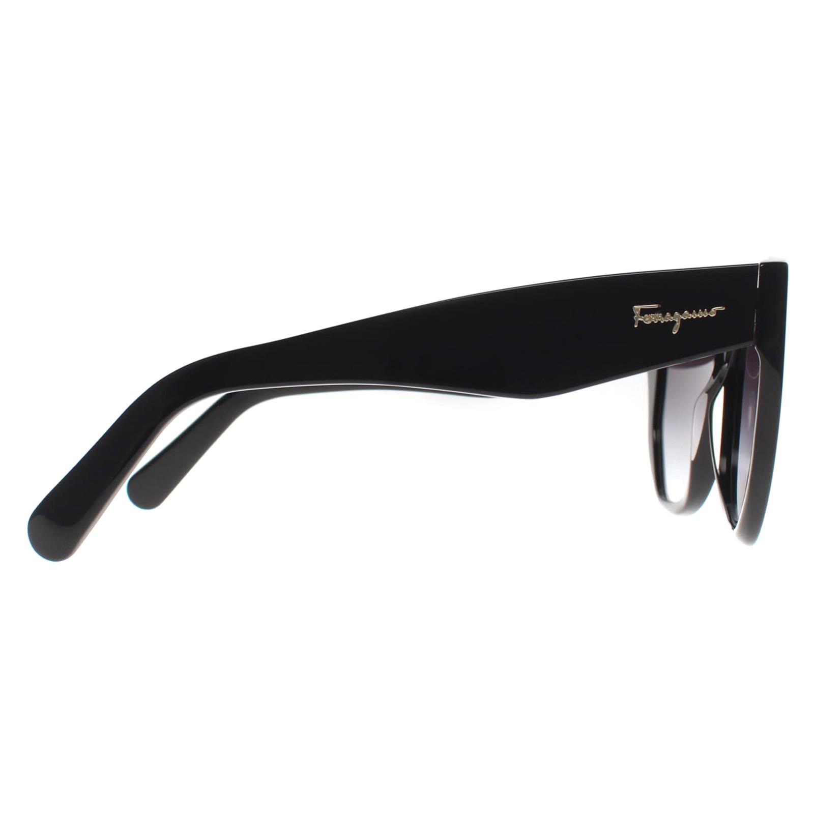 Black Salvatore Ferragamo Black Cat Eye Black Grey Gradient SF1061S, Image 4 of 4