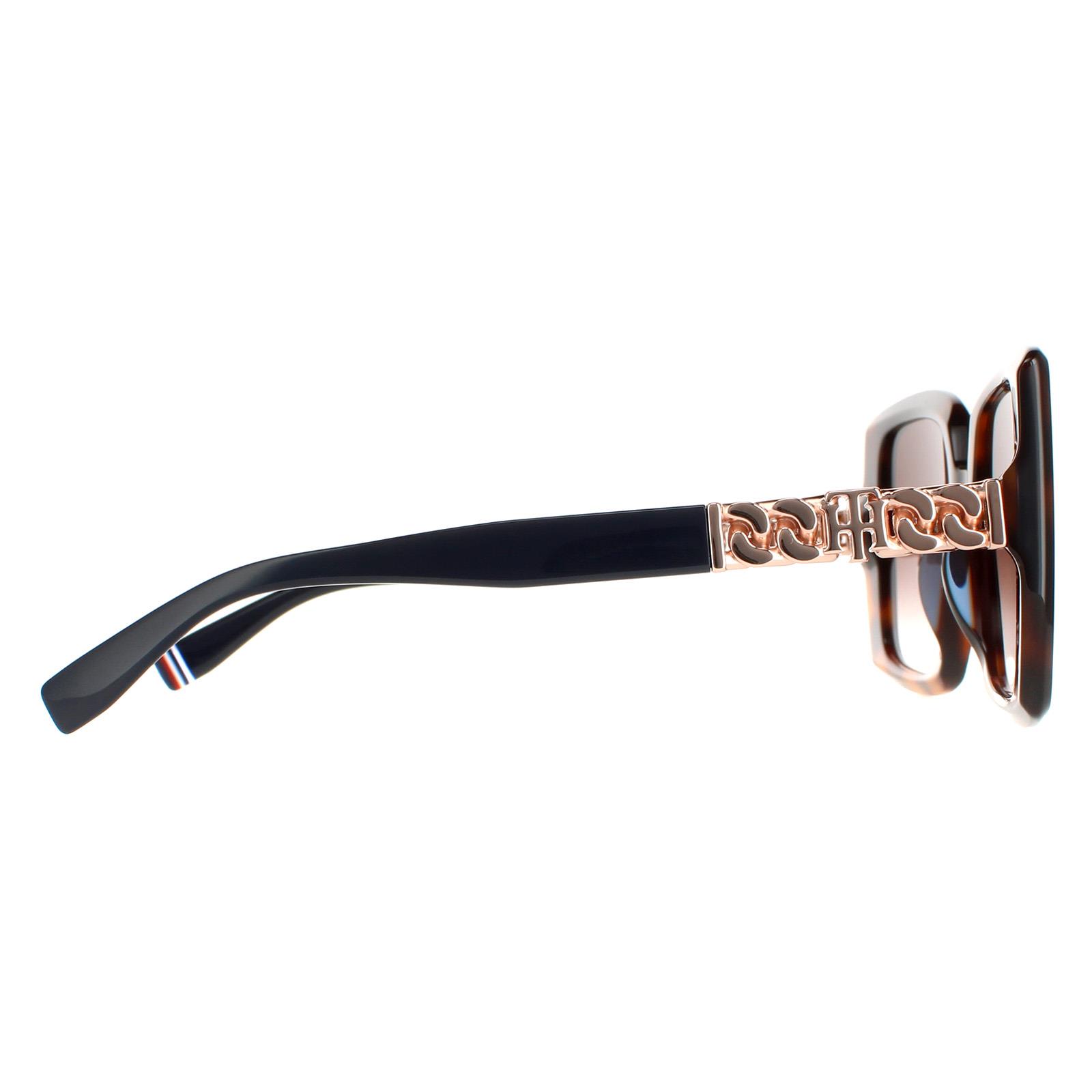 Brown Tommy Hilfiger Brown Square Havana Brown Gradient TH 1894/S, Image 4 of 4