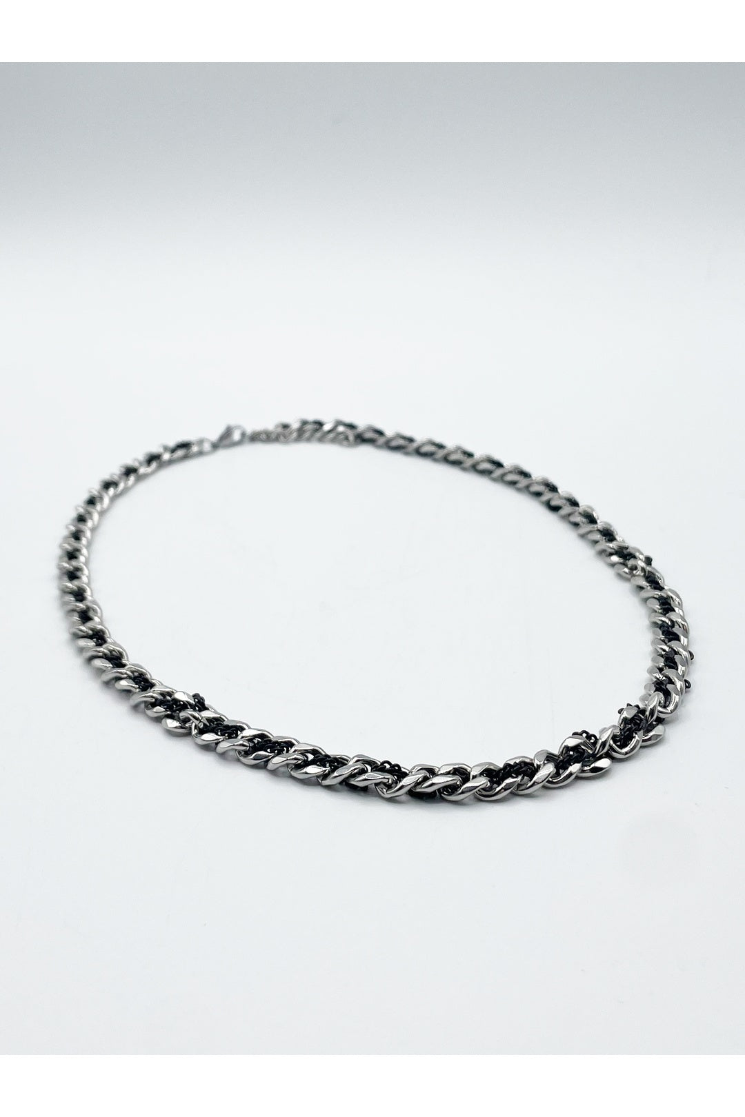 Black Woven Chain Necklace, Image 2 of 3