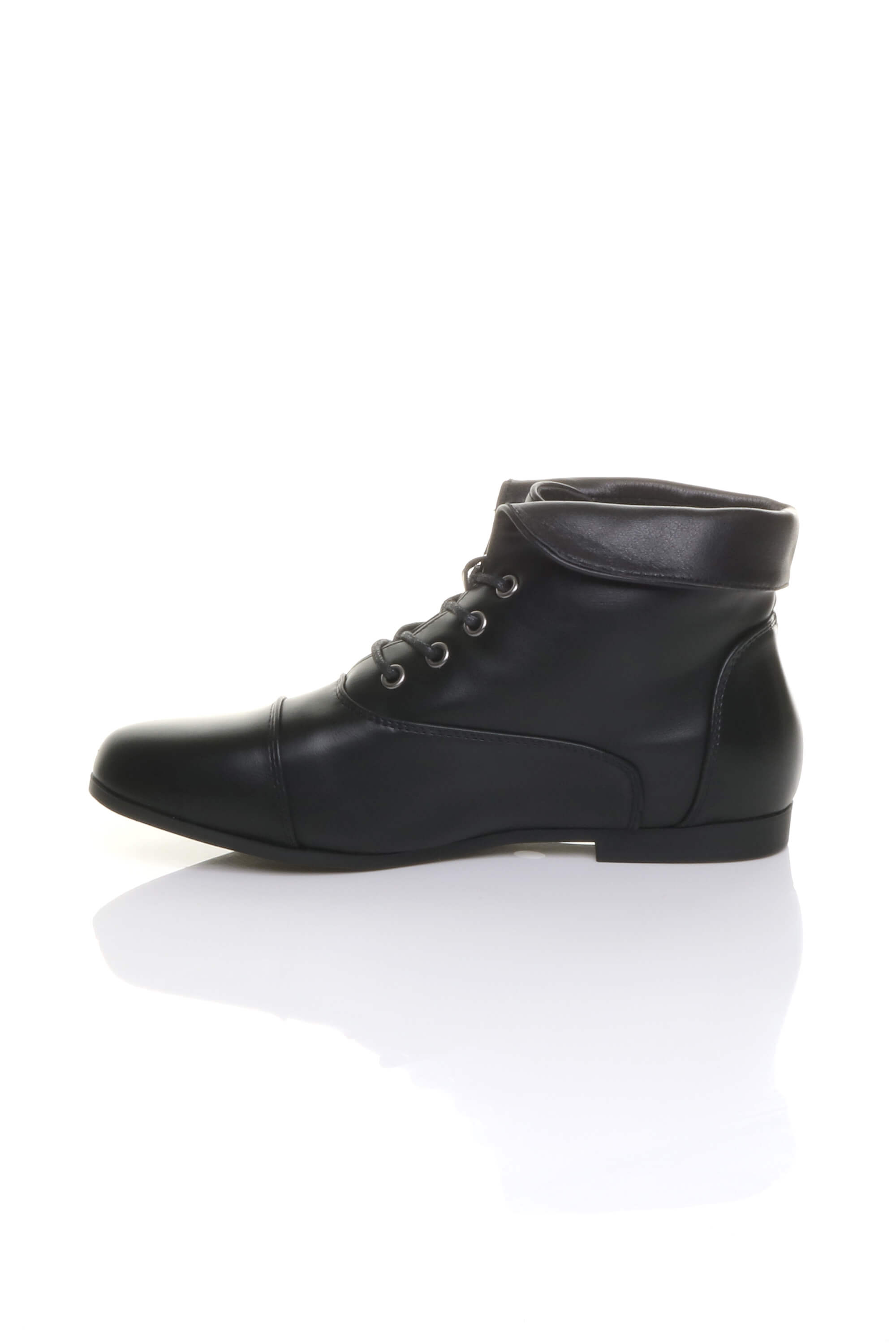 Black AJVANI Black Pixie Granny Ankle Boots, Image 3 of 5