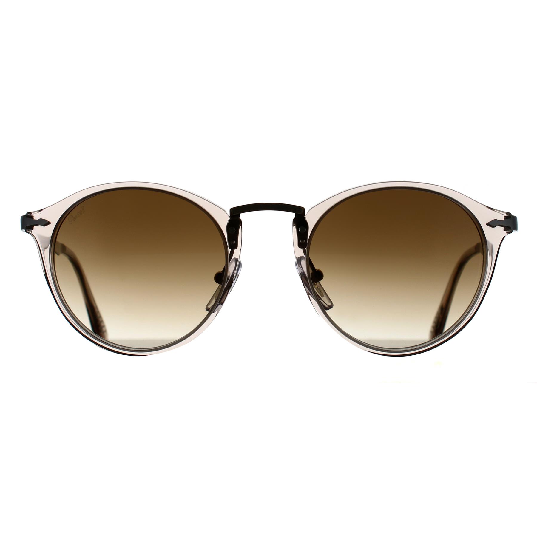 Brown Round Transparent Brown Grey Clear Gradient Brown PO3166S, Image 1 of 3