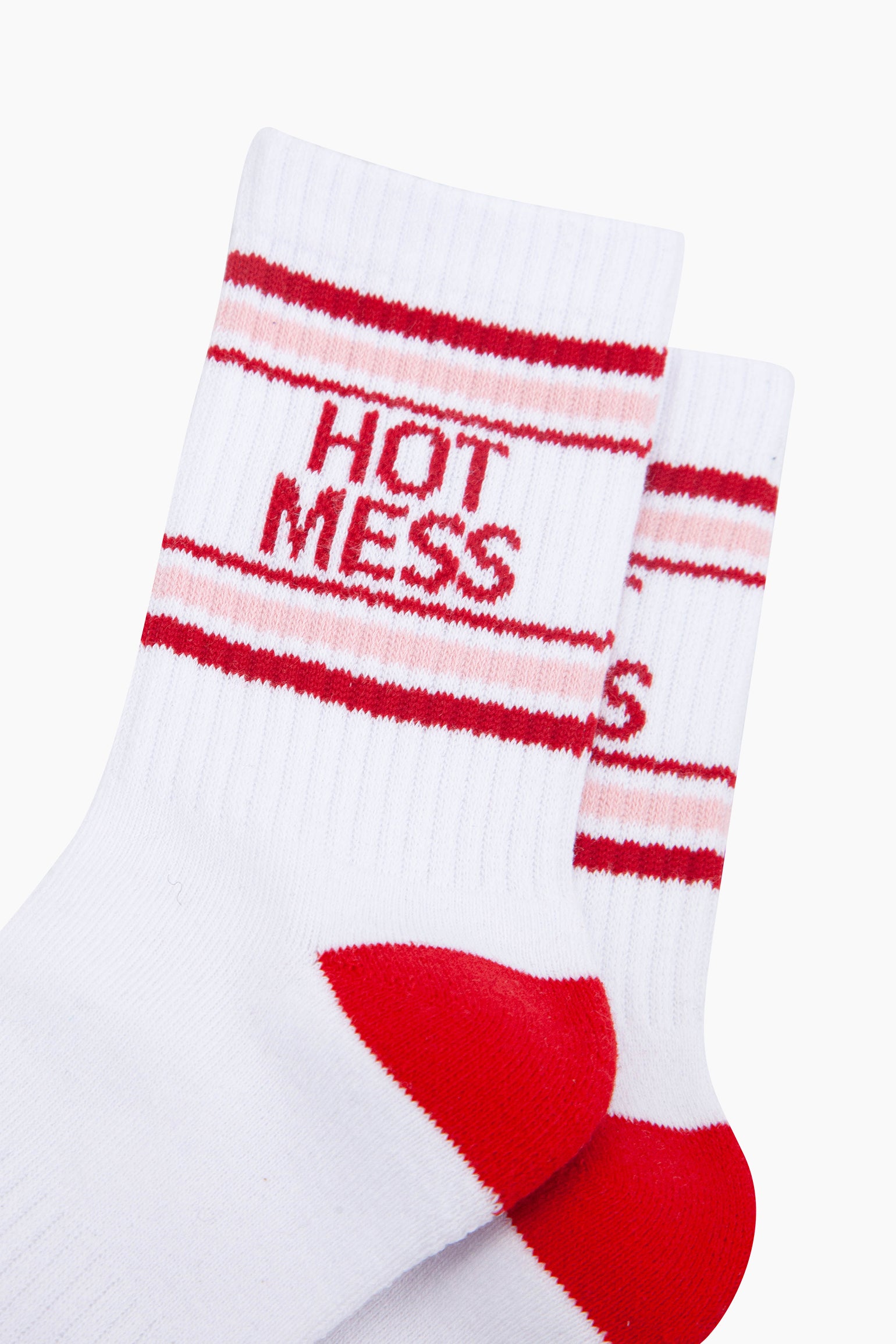 White Hot Mess Novelty Cotton Sports Socks, Image 2 of 4
