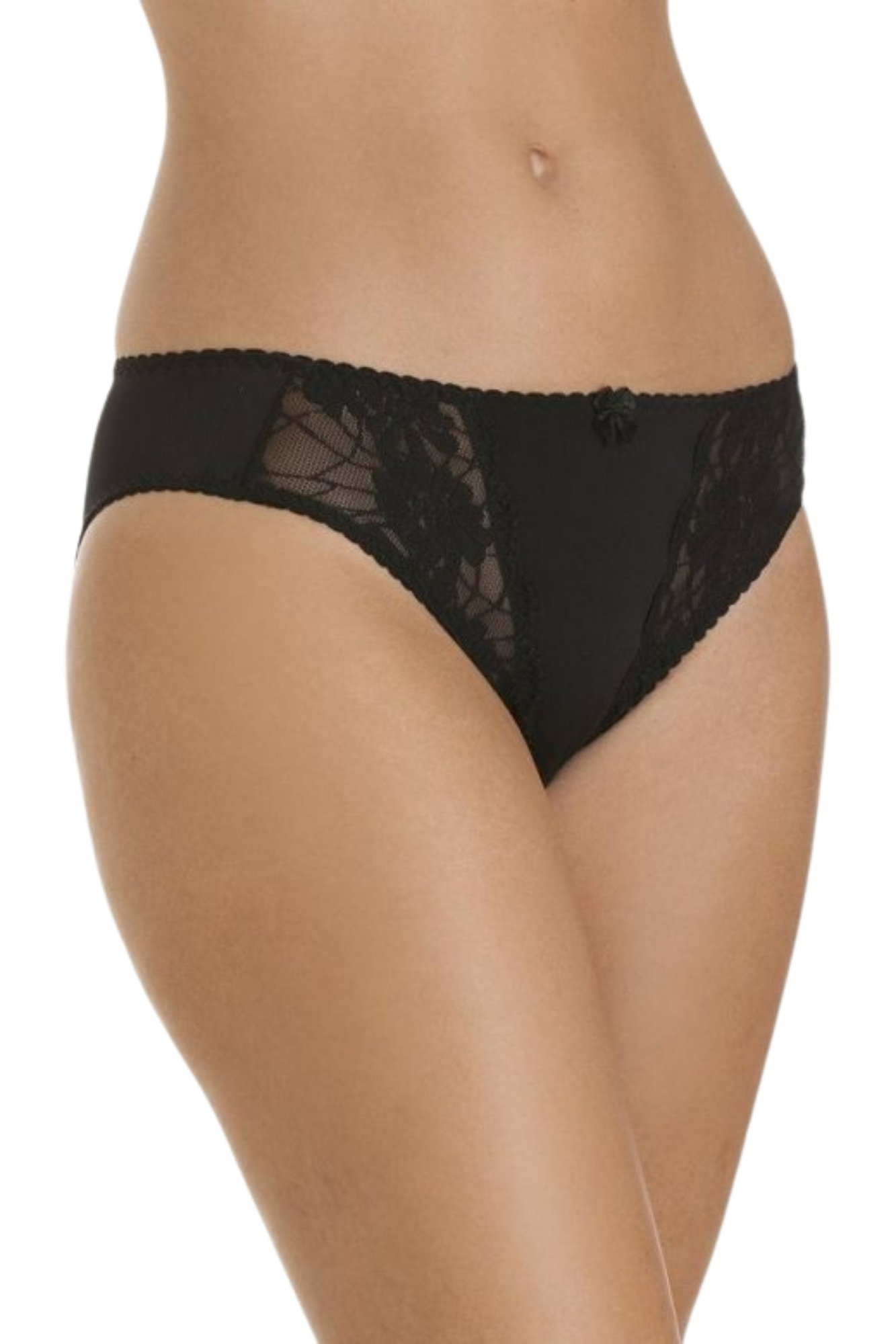Black Camille Lingerie Black 3 Pack Lace Briefs, Image 4 of 4
