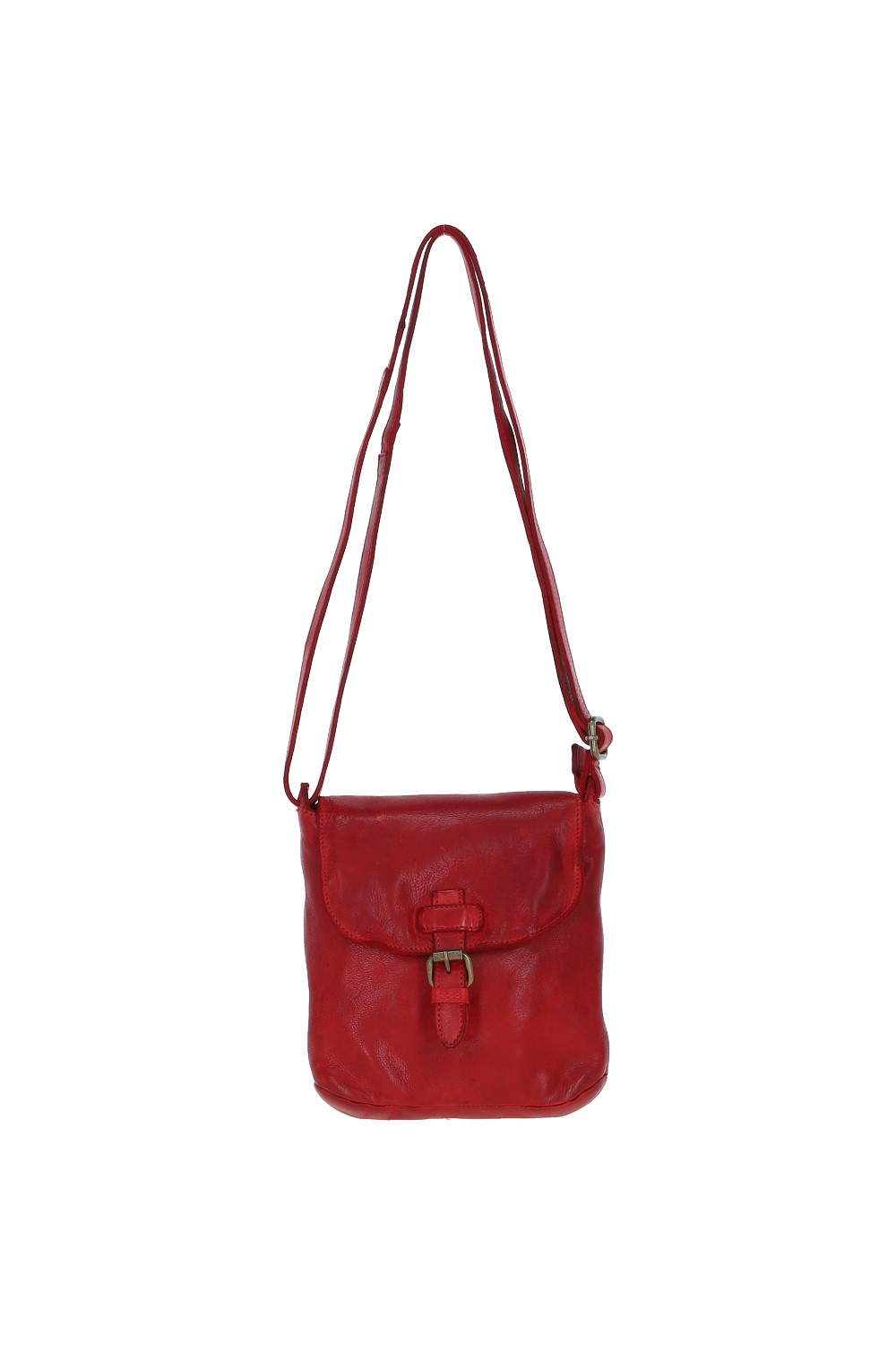 Red Real Leather Small Luxurious Flight Bag, Image 2 of 5