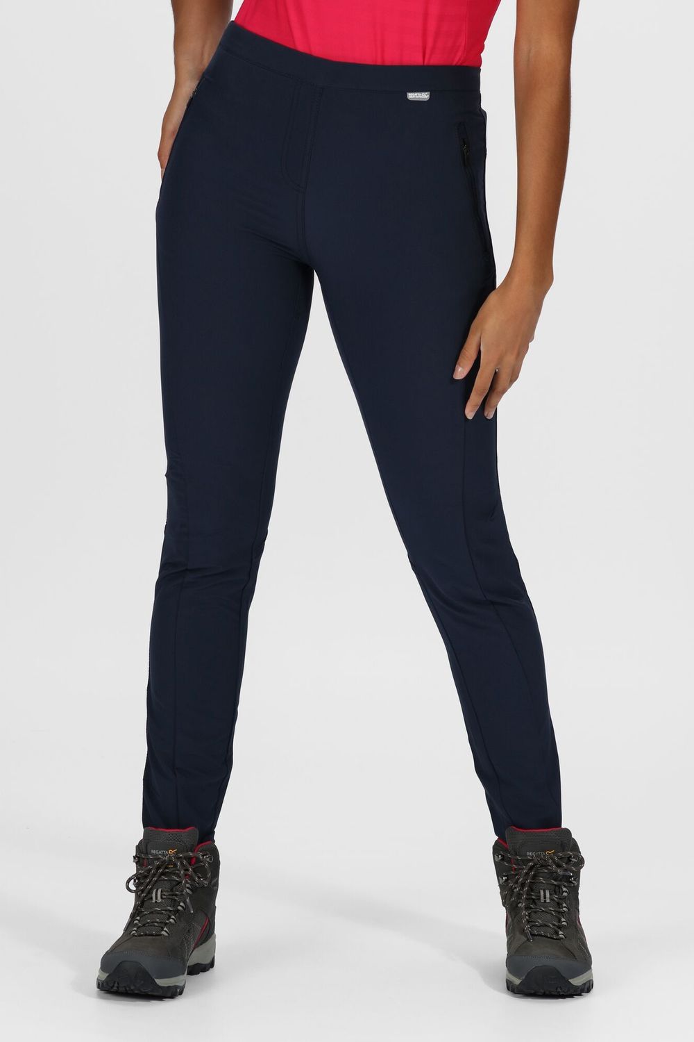 Navy Pentre Stretch Trousers, Image 4 of 5