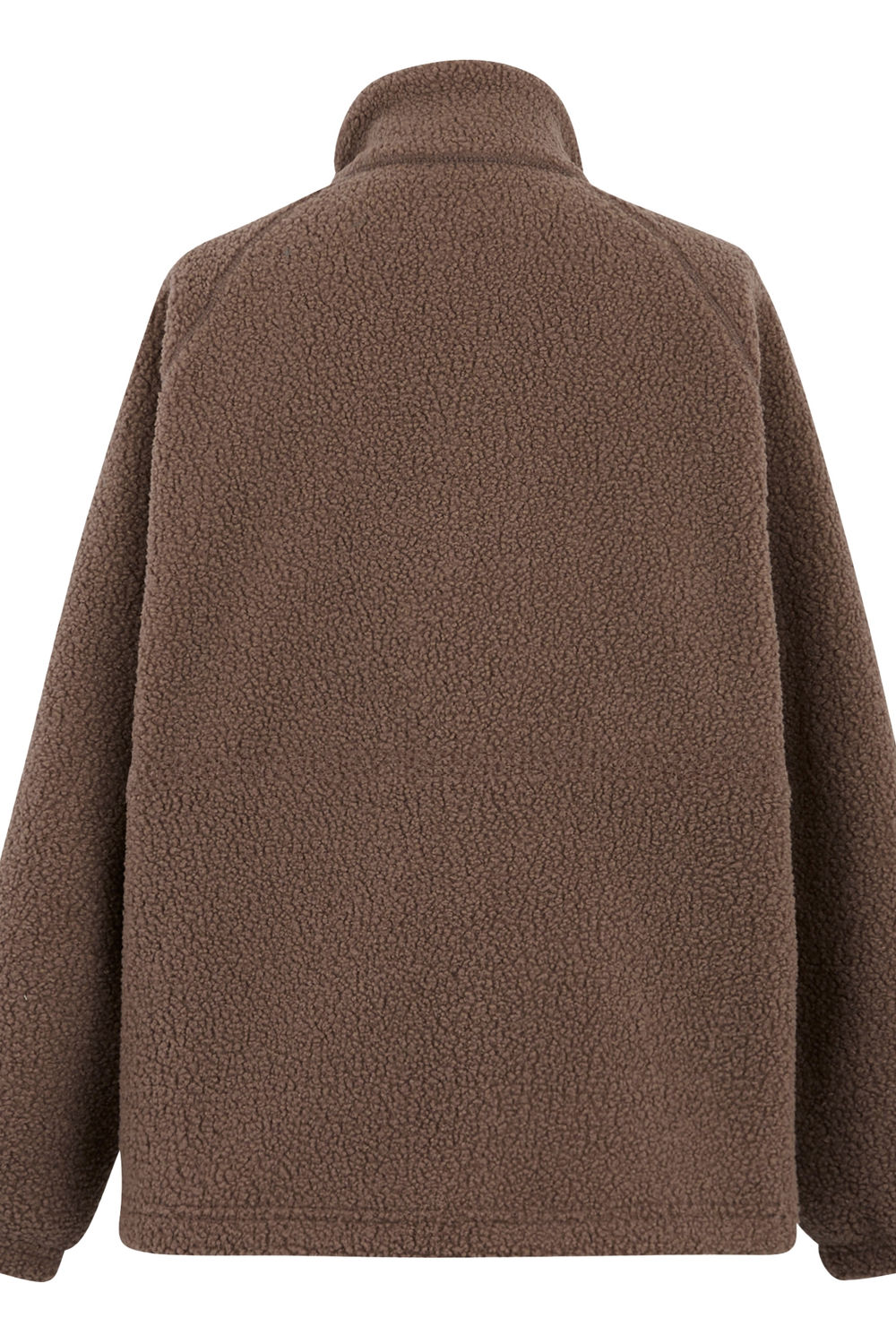 Mocha Emilica Borg Full Zip Fleece Jacket, Image 2 of 4