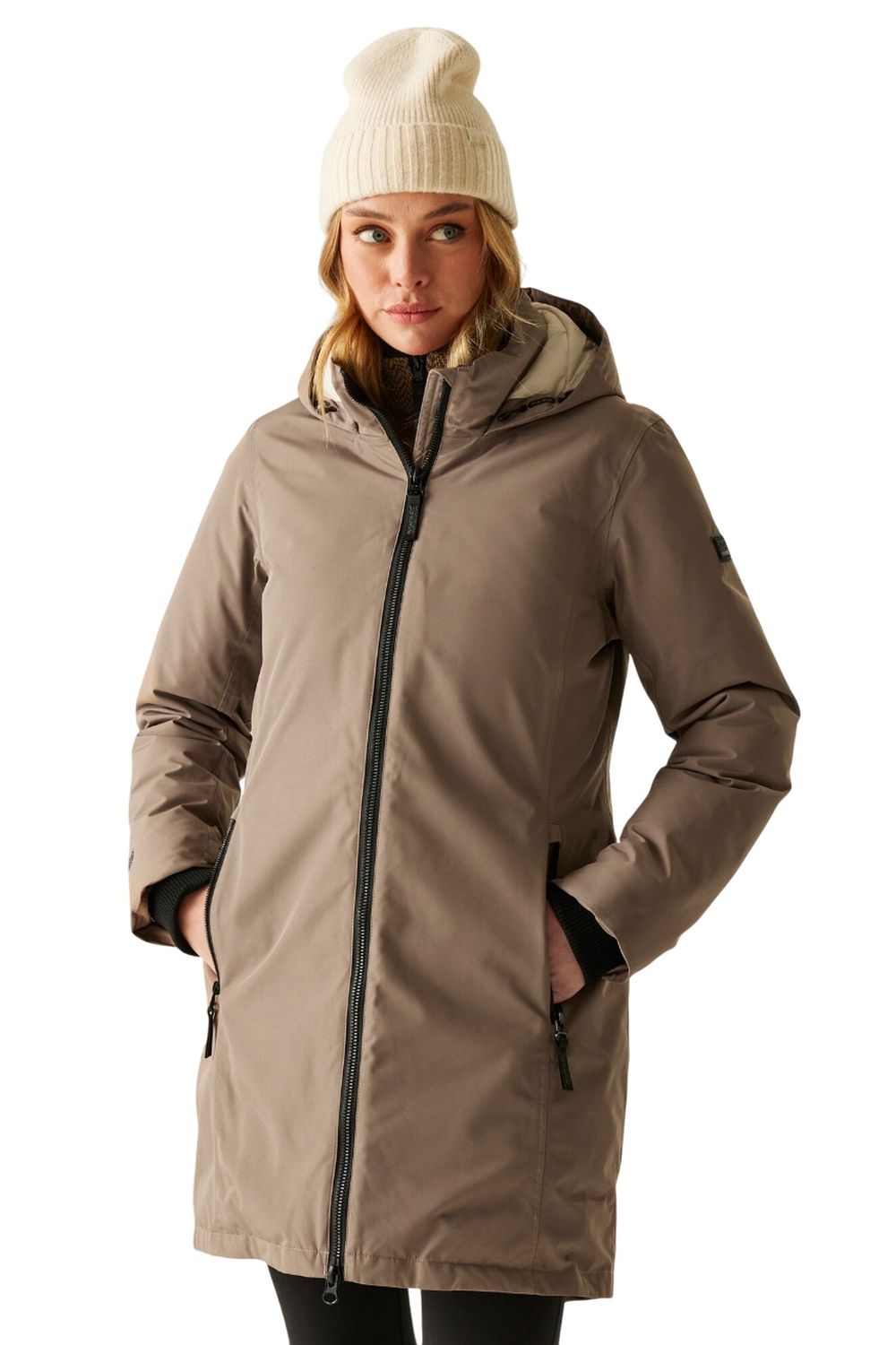 Mocha Marron Insulated Waterproof Jacket, Image 4 of 6