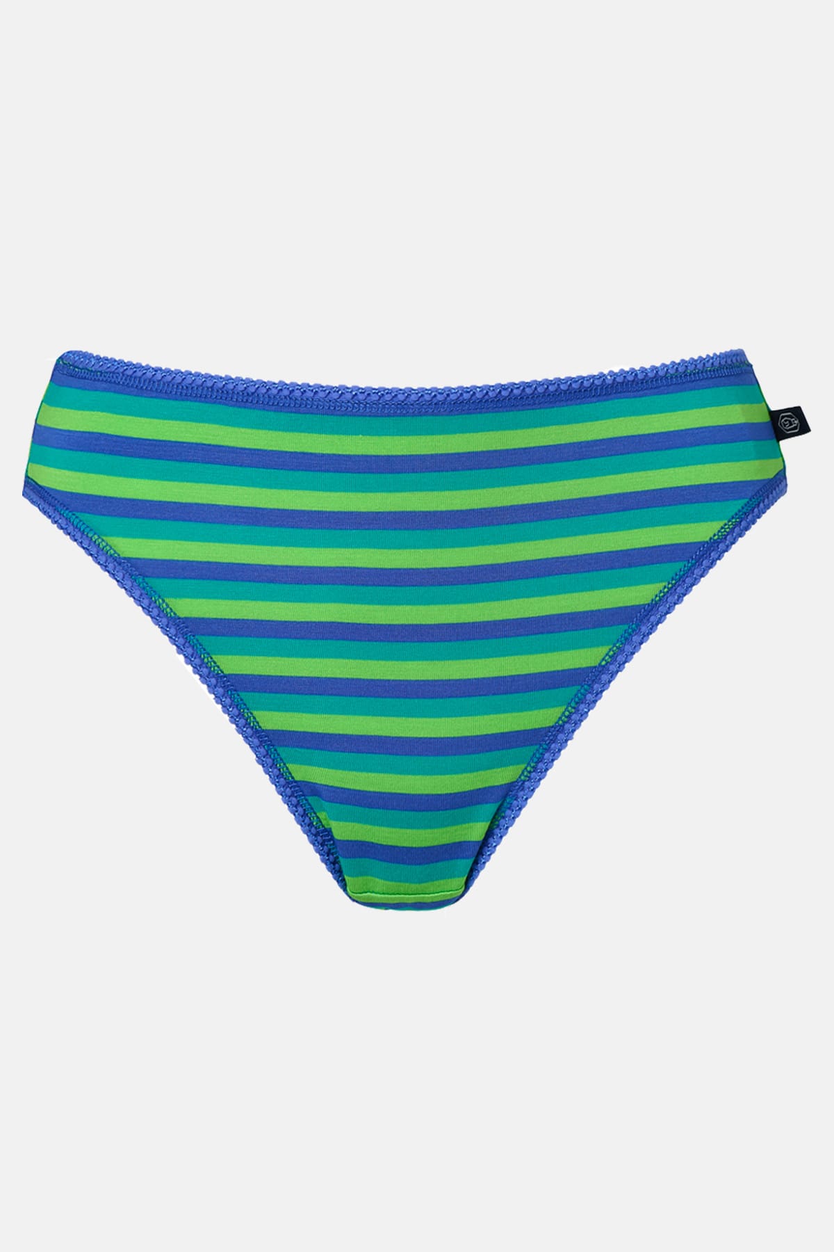 Multi British Boxers Multi Pack of Four "Perfect Day" Bamboo High Leg Knickers, Image 8 of 8