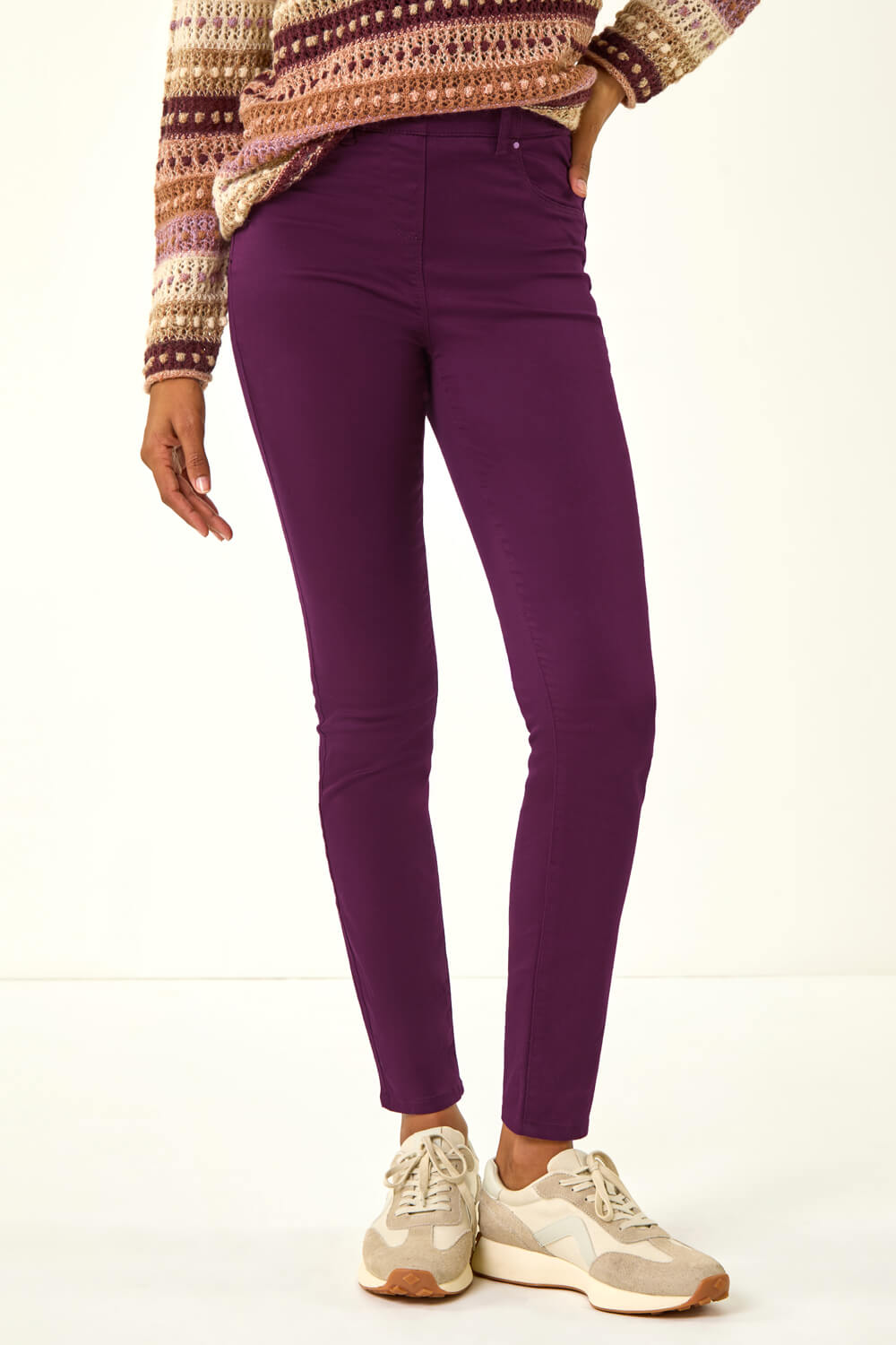 Plum 31'' Denim Stretch Jegging , Image 5 of 5