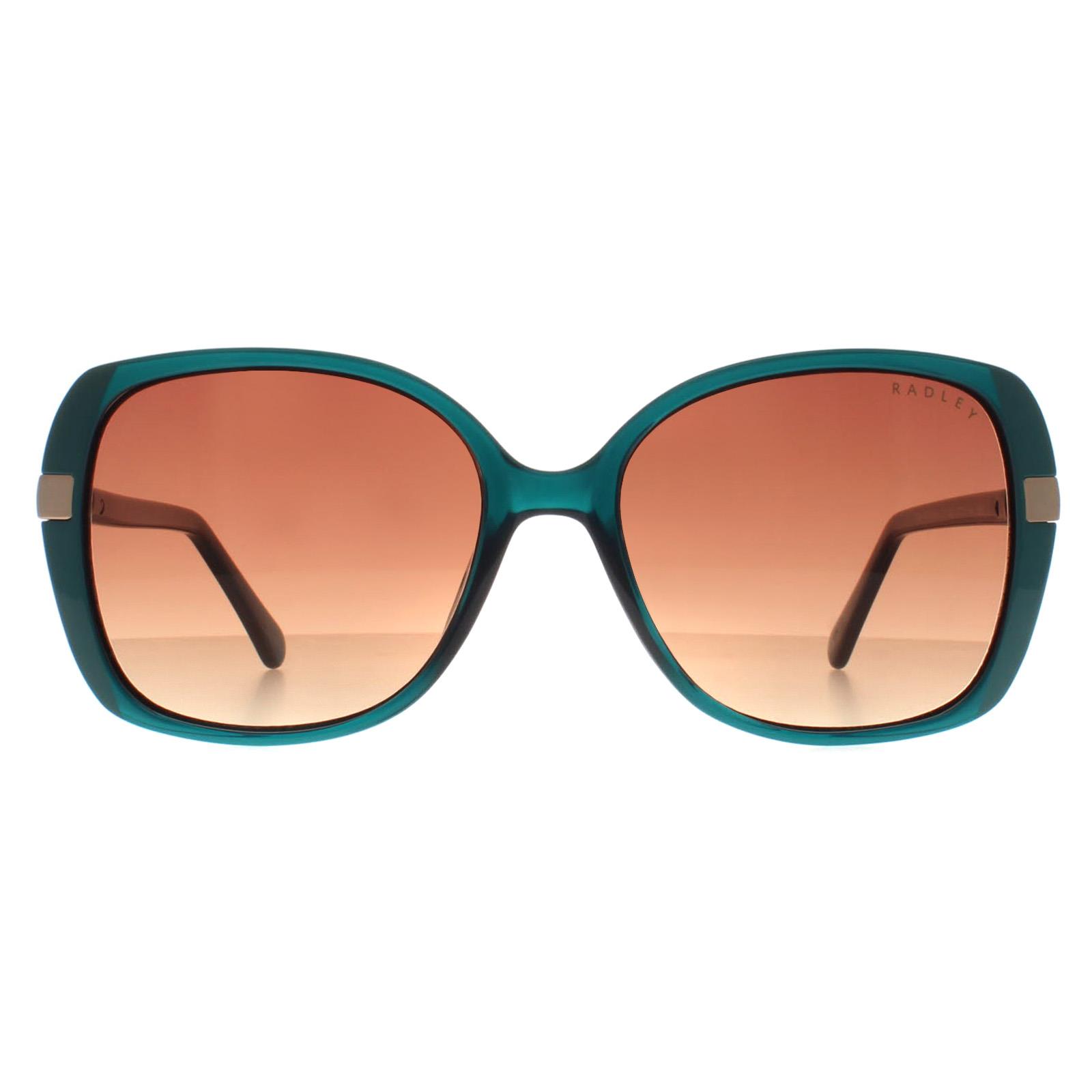 Grey Butterfly Gloss Green Crystal and Teal Brown Gradient Morwenna, Image 1 of 4