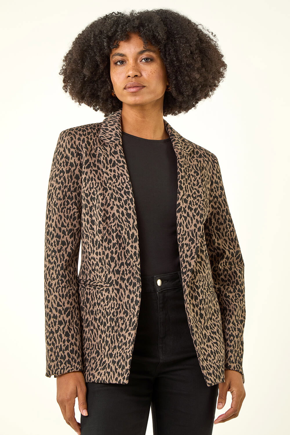 Multi Animal Print Stretch Jacket , Image 5 of 5
