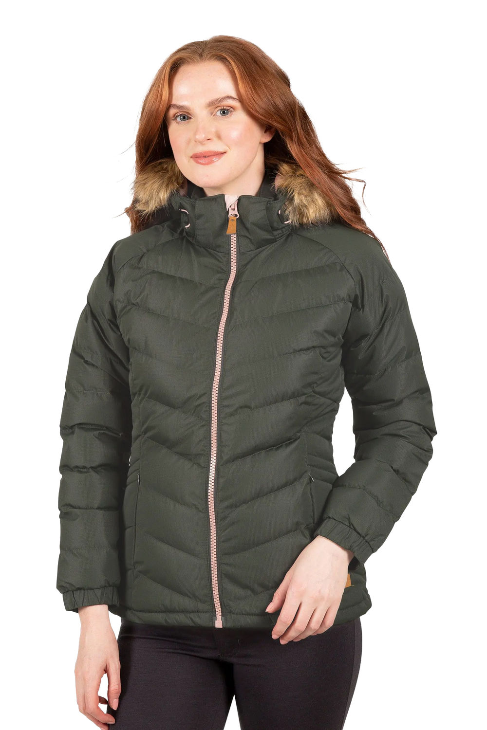 Olive Nadina Waterproof Padded Jacket, Image 4 of 4