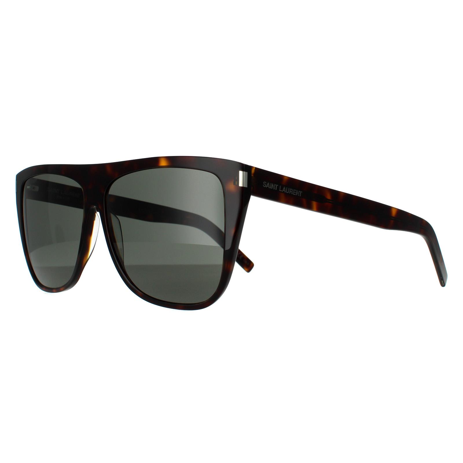 Brown Square Dark Havana Grey Sunglasses, Image 2 of 4