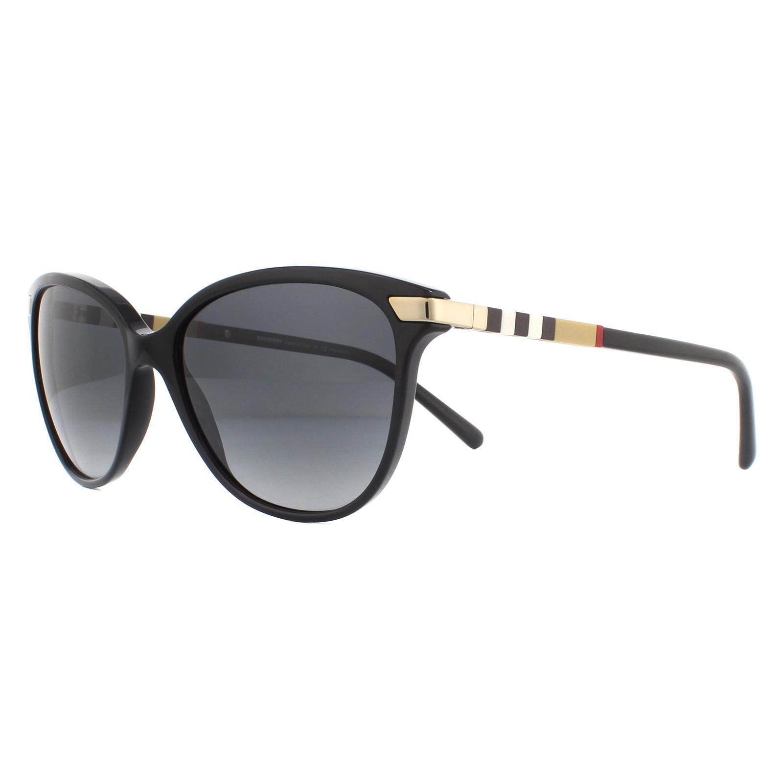 Black Cat Eye Black Grey Gradient Polarized BE4216 Sunglasses, Image 2 of 6