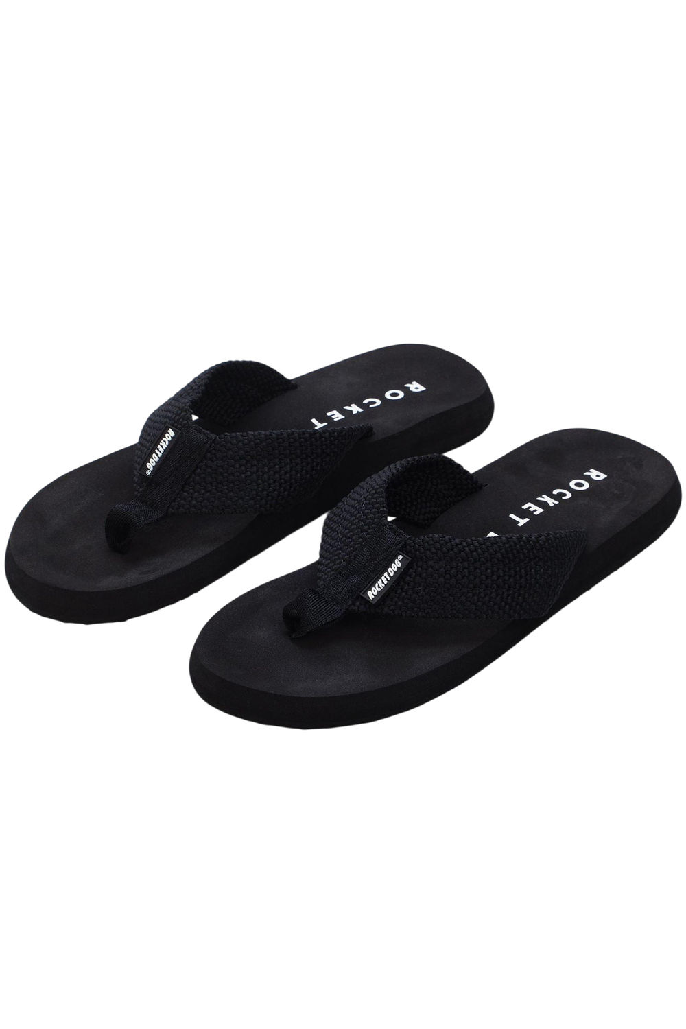 Black Adios Plain Flip Flops, Image 4 of 4