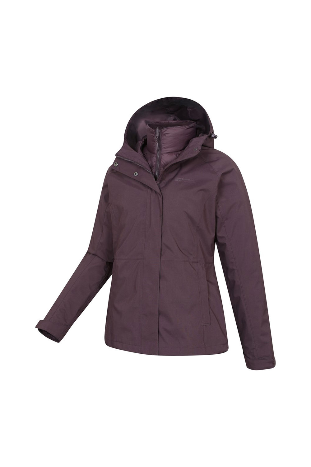 Burgundy Alaskan 3 in 1 Padded Jacket, Image 4 of 7