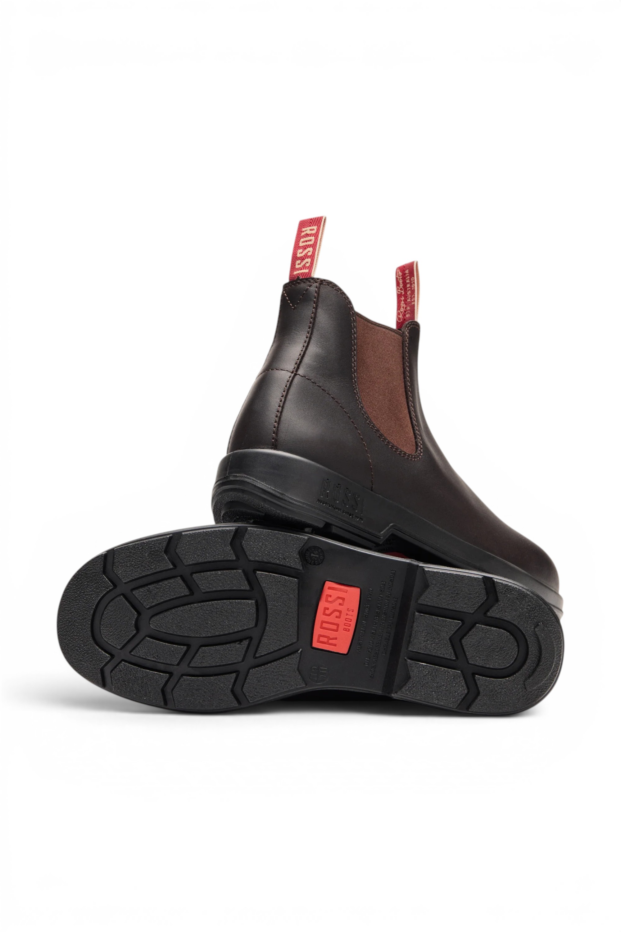 Dark Brown Leather Outdoor Chelsea Boots-Spinifex, Image 5 of 6