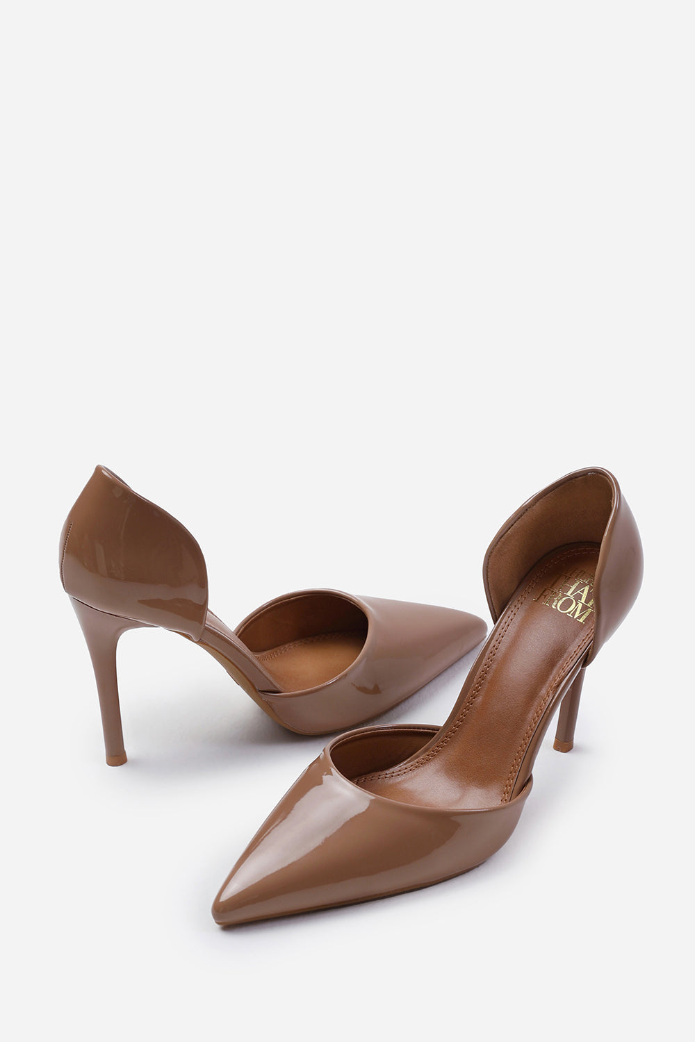 Mocha 'Aspen' Pointed Toe Stiletto High Heels, Image 3 of 4