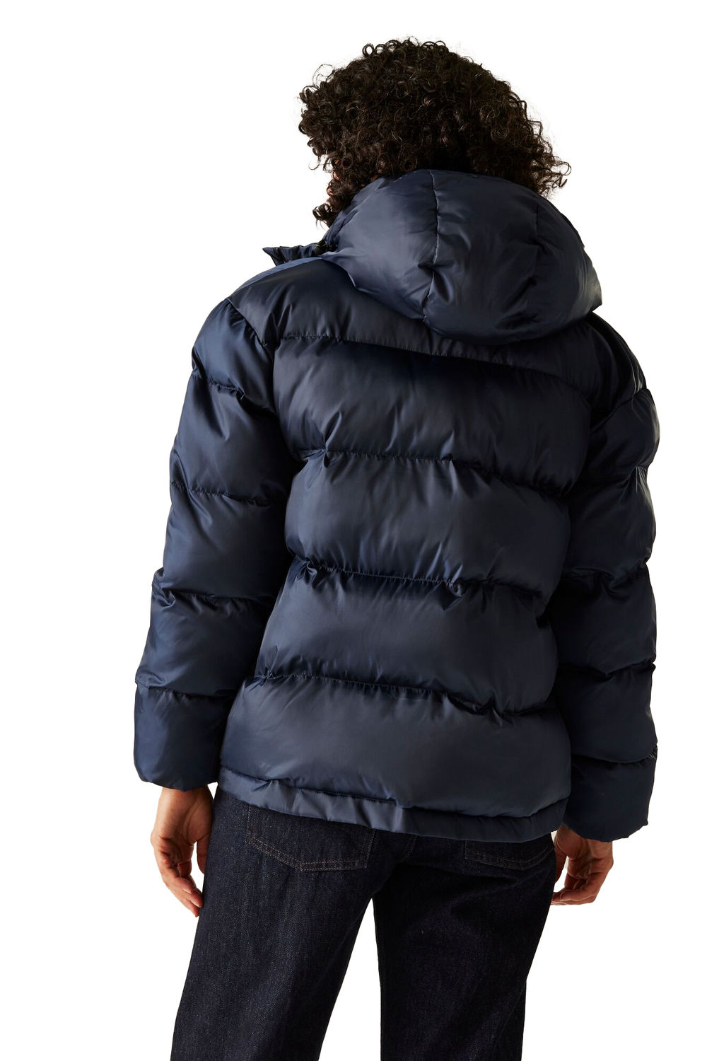 Navy Orla Kiely Flowers Quilted Oversized Jacket, Image 5 of 5