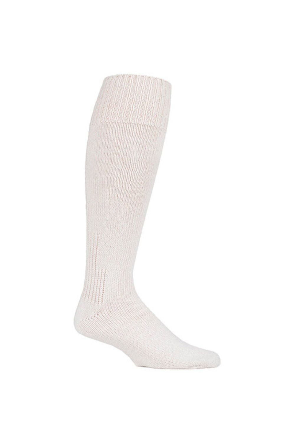 Cream Knee High Wool Rich Angling Boot Socks, Image 1 of 4