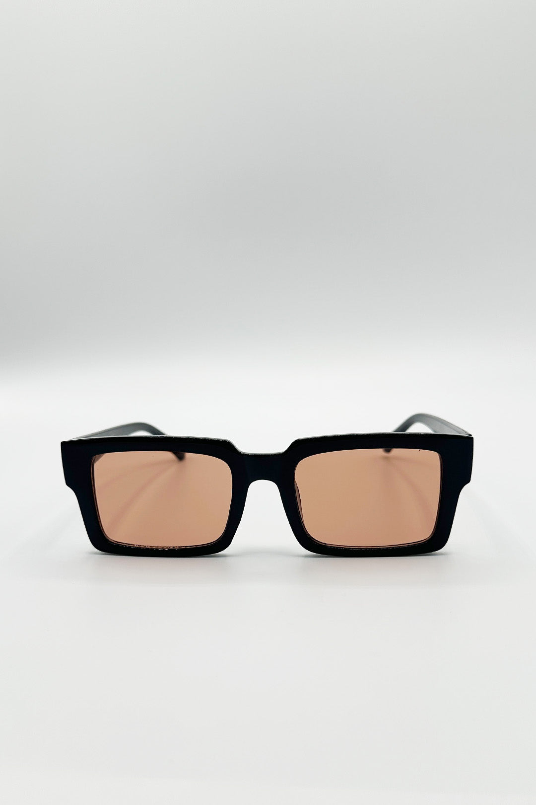 Black Oversized Square Sunglasses In Black, Image 2 of 4