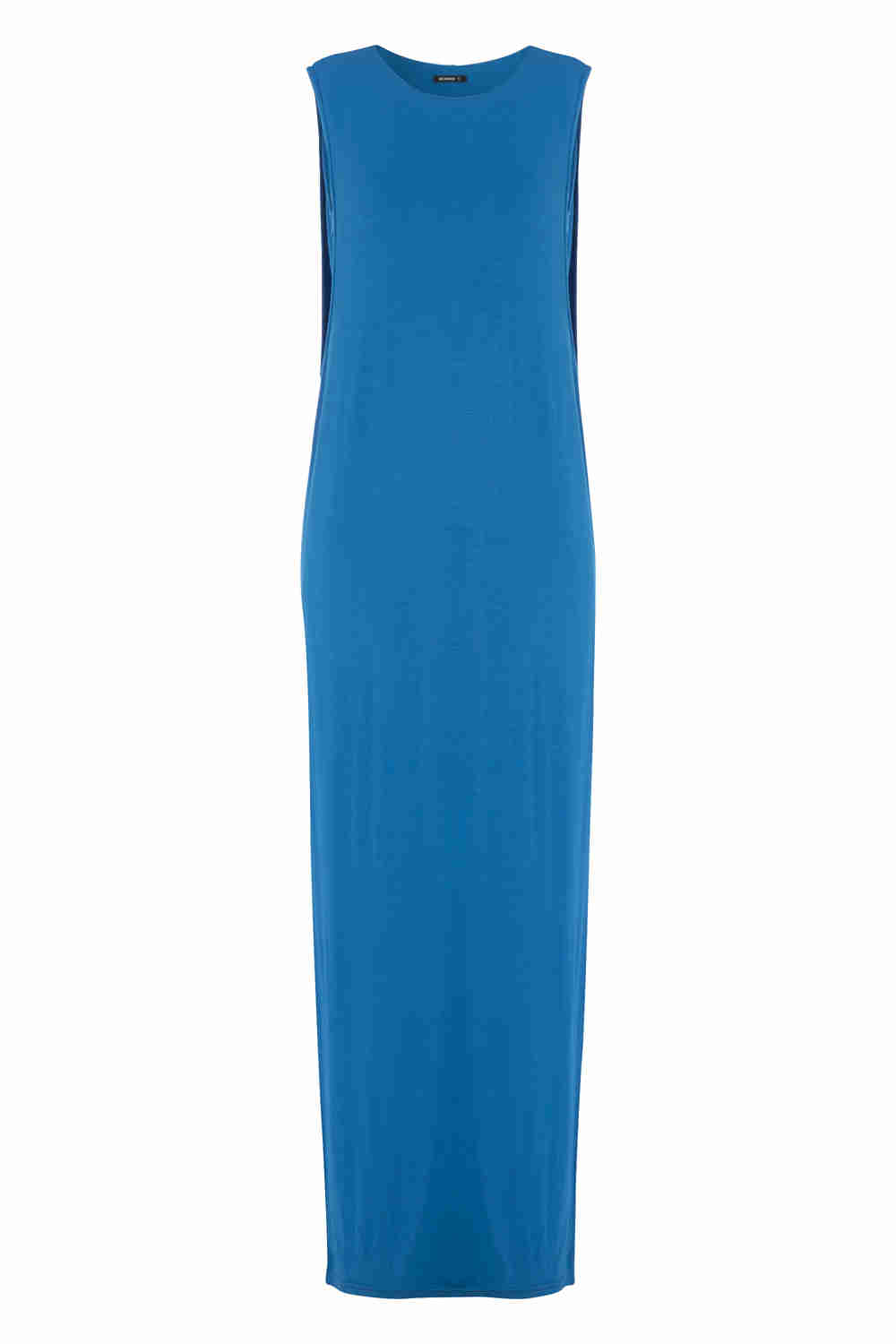 Blue Turquoise Jersey Maxi Dress, Image 3 of 3