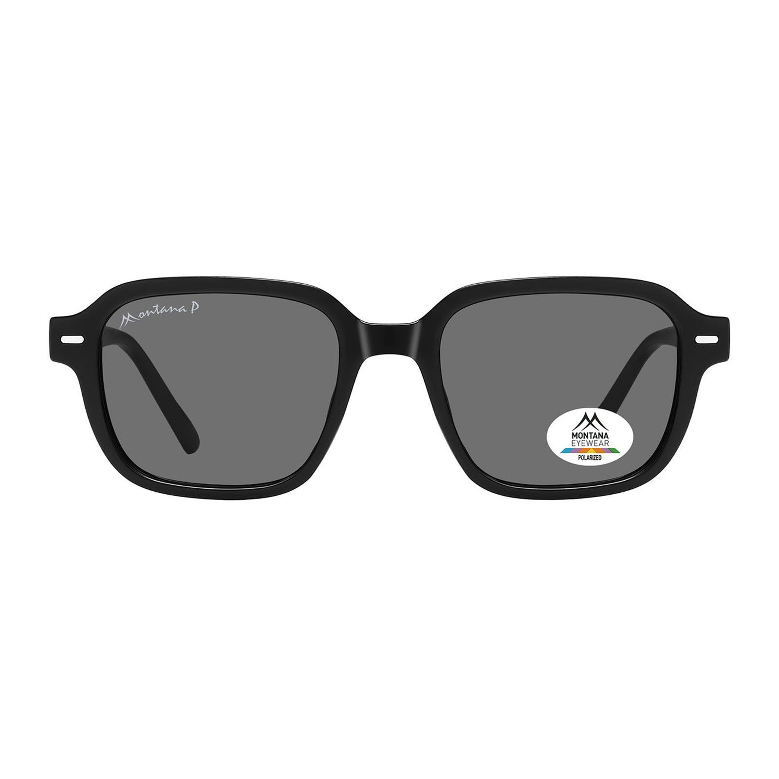 Black Montana Black Rectangle Black Grey Polarized MP177, Image 1 of 3