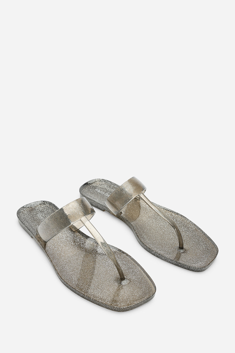 Grey Rosalyn Glitter Thong Flip Flop Sandals, Image 4 of 6