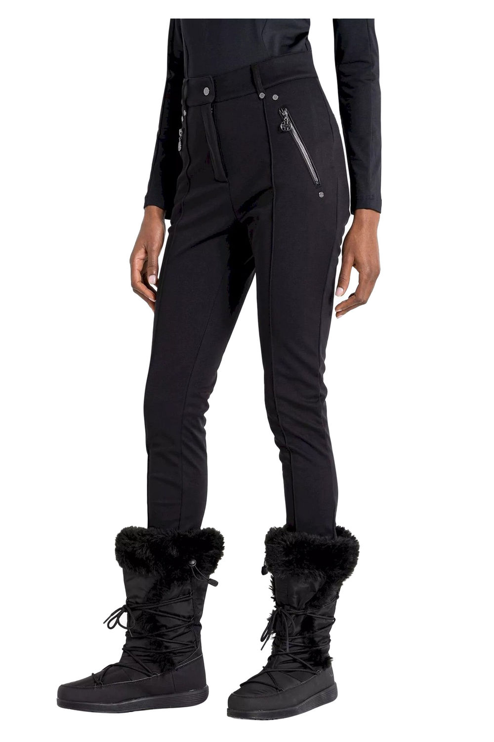 Black Julian Macdonald Regimented Ski Trousers, Image 8 of 8