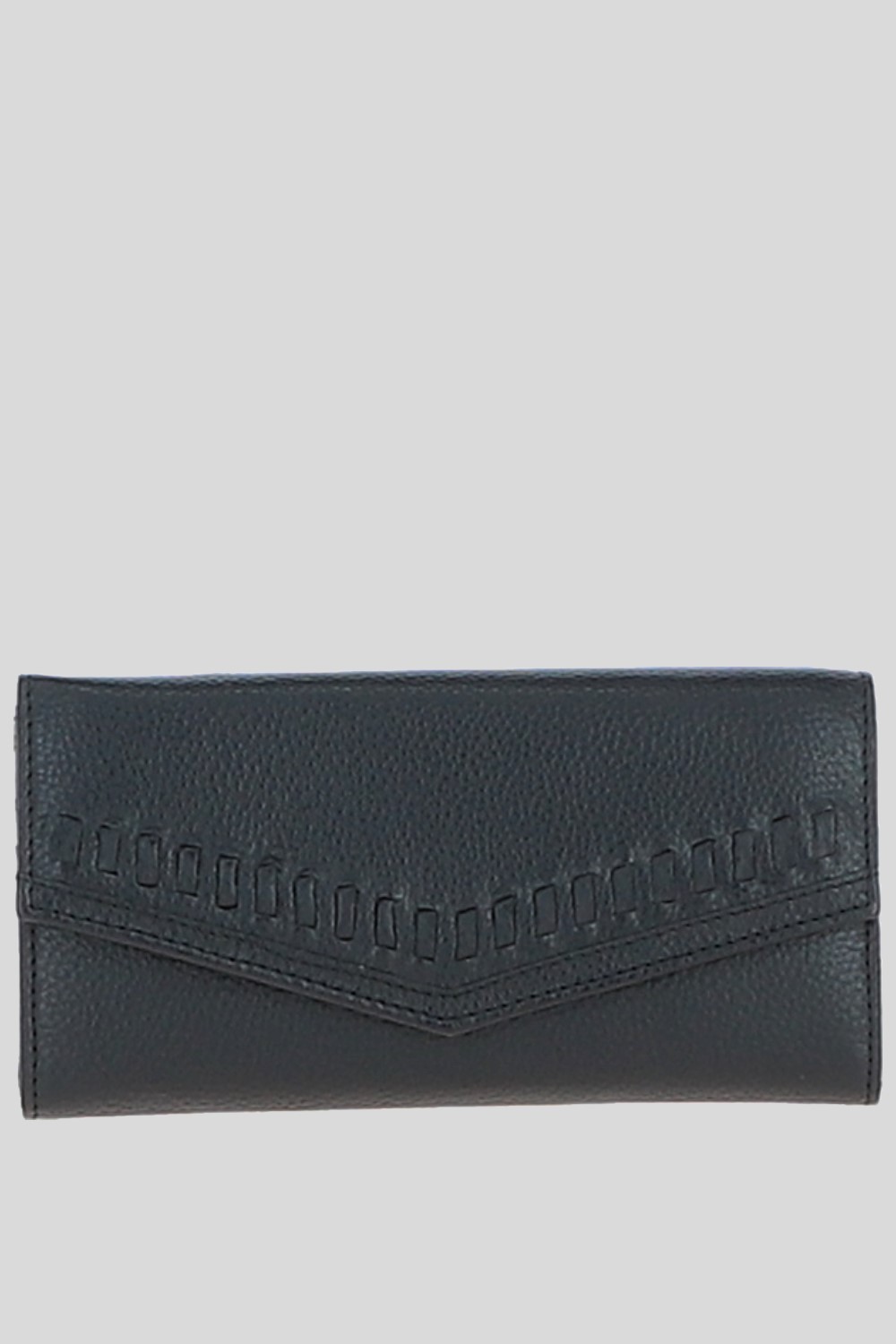 Black 'Stellara' Real Leather Purse, Image 1 of 3