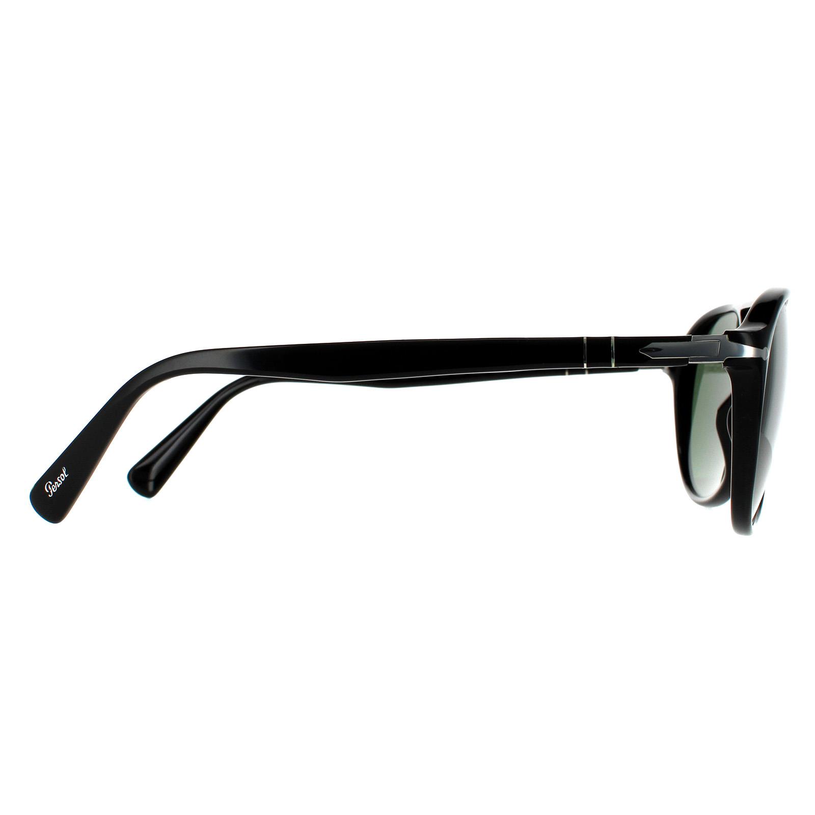 Black Persol Black Aviator Black Green Sunglasses, Image 4 of 4
