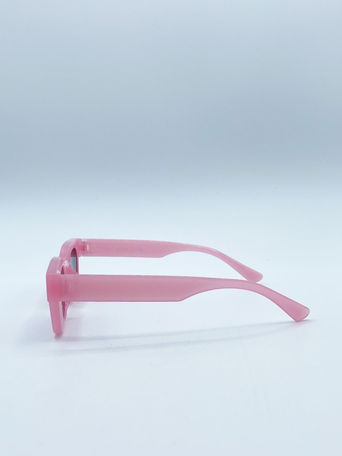 Pink Matte Square Sunglasses in Pink, Image 4 of 6