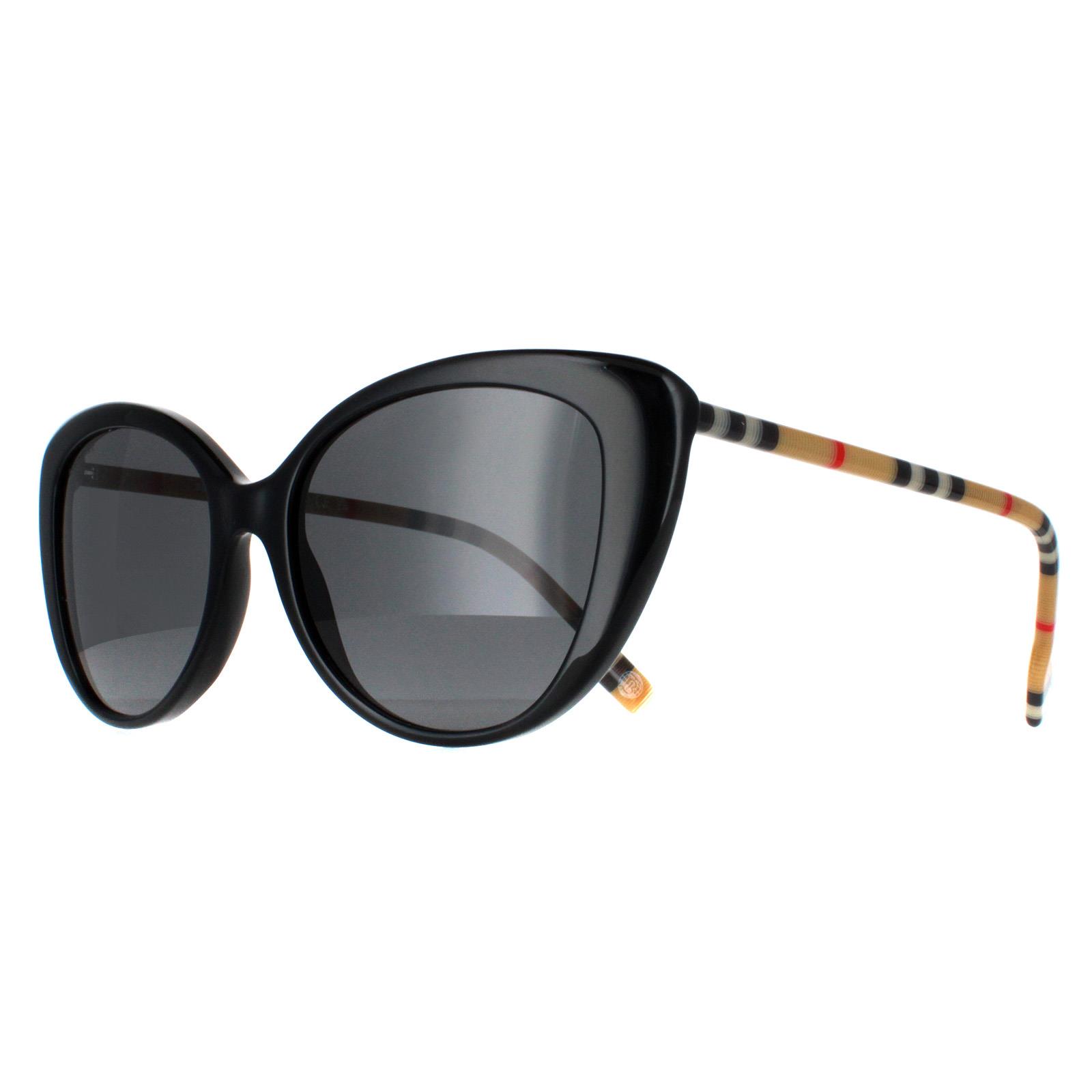 Black Burberry Black Cat Eye Black Dark Grey BE4407, Image 2 of 4